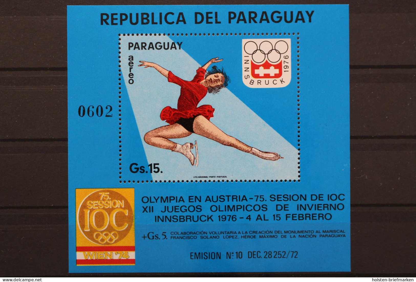 Paraguay, MiNr. Block 233, Postfrisch - Paraguay