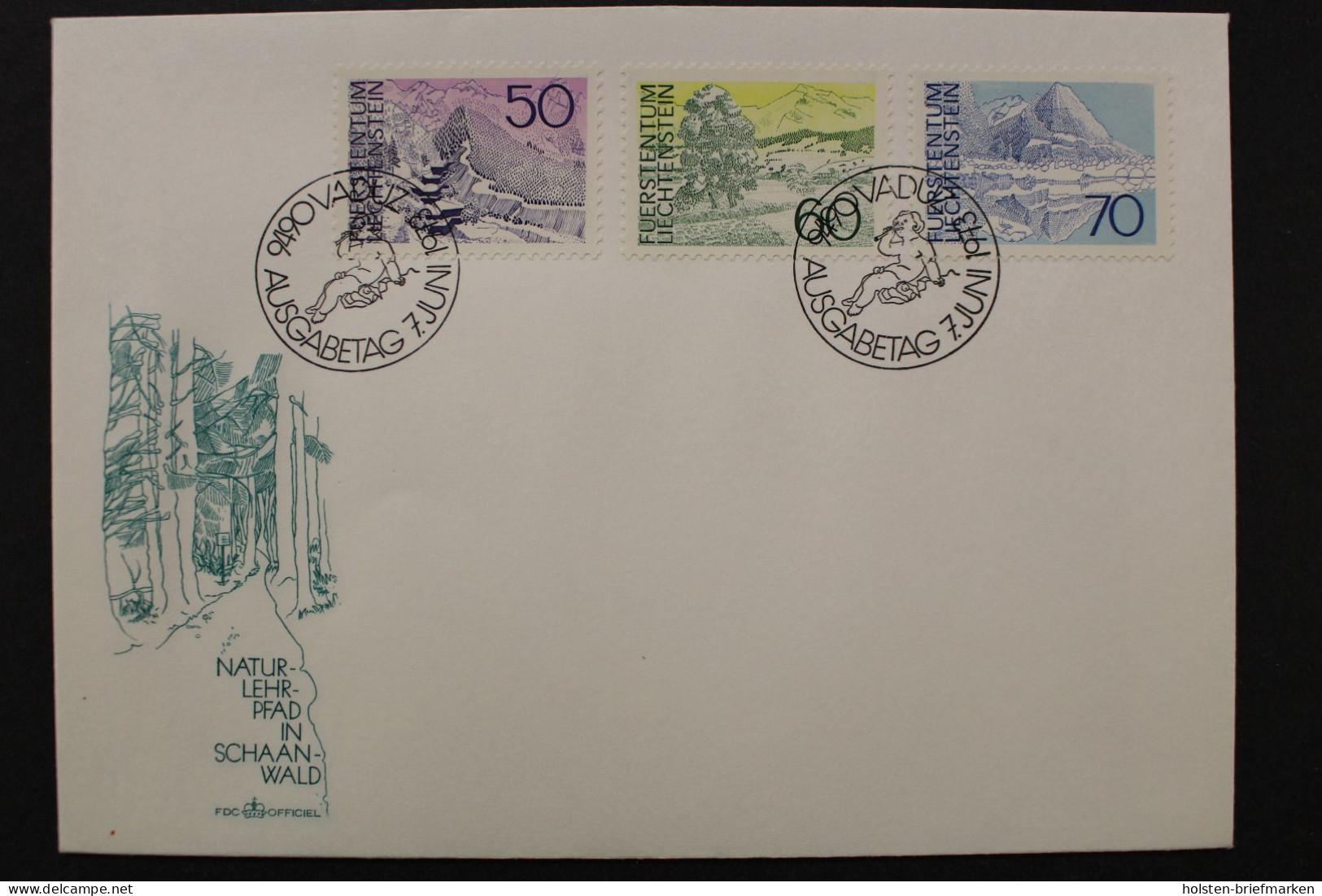 Liechtenstein, MiNr. 584-586, FDC - FDC