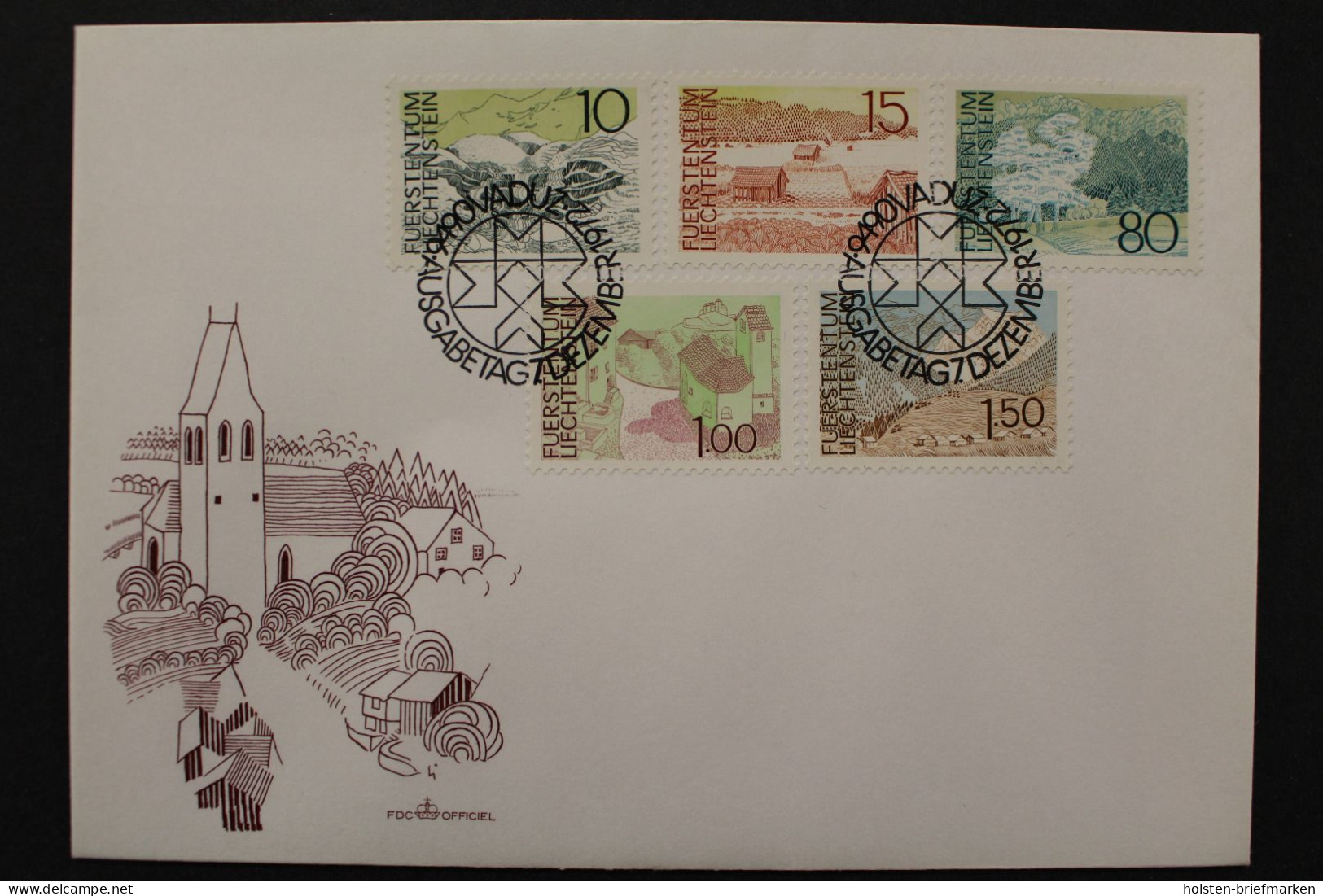 Liechtenstein, MiNr. 573-577, FDC - FDC