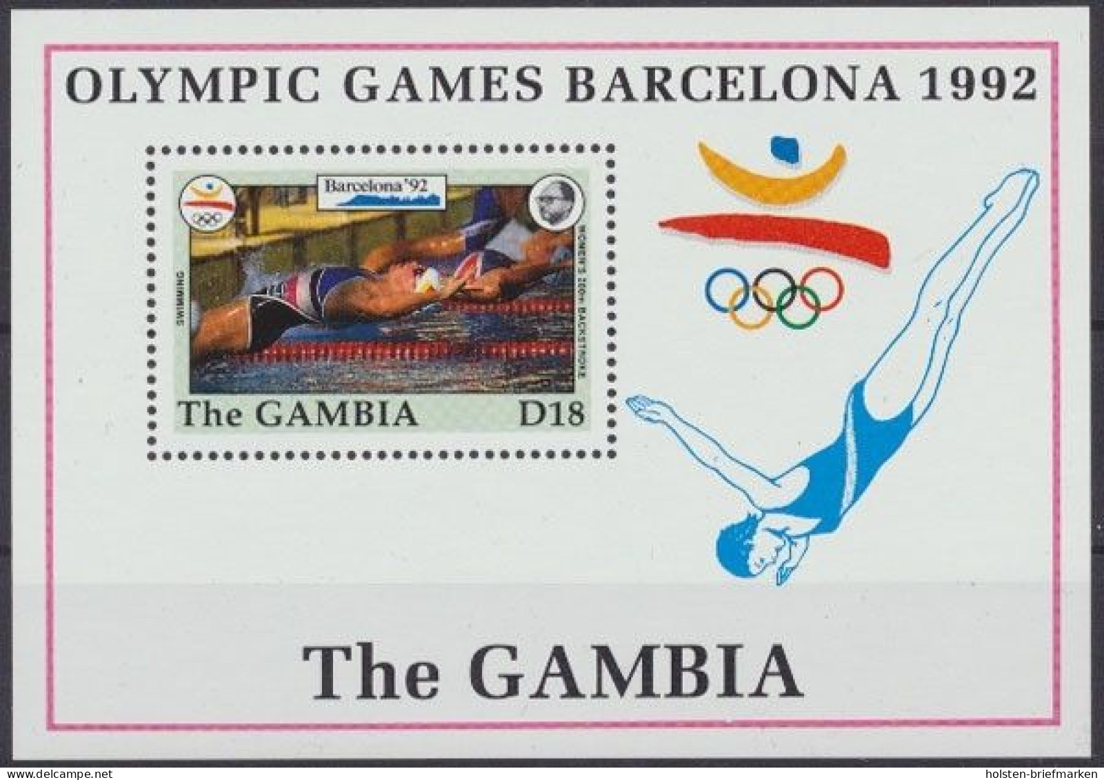 Gambia, MiNr. Block 160, Postfrisch - Gambie (1965-...)