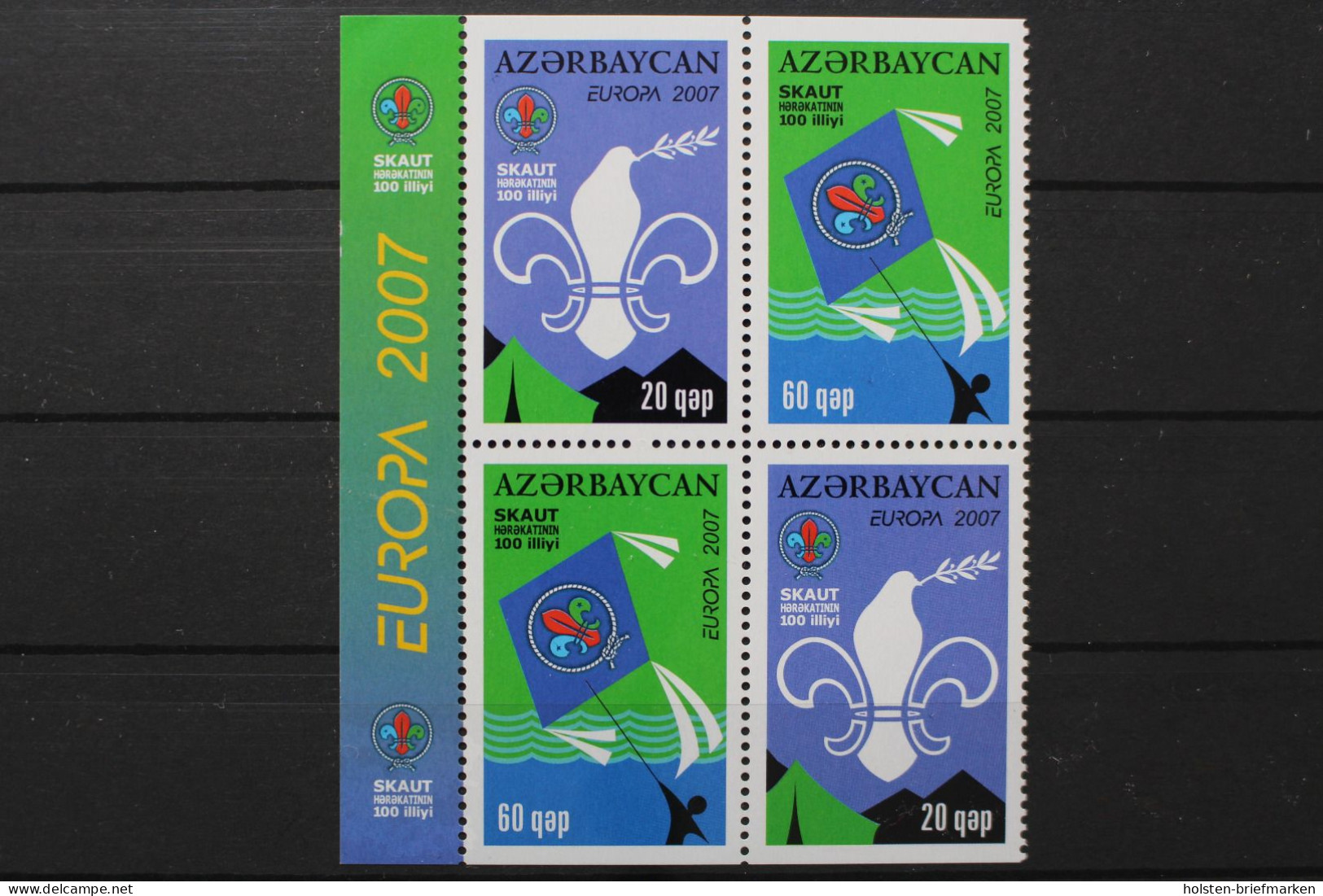 Aserbaidschan, MiNr. 679-680 D Viererblock, Postfrisch - Azerbaïjan