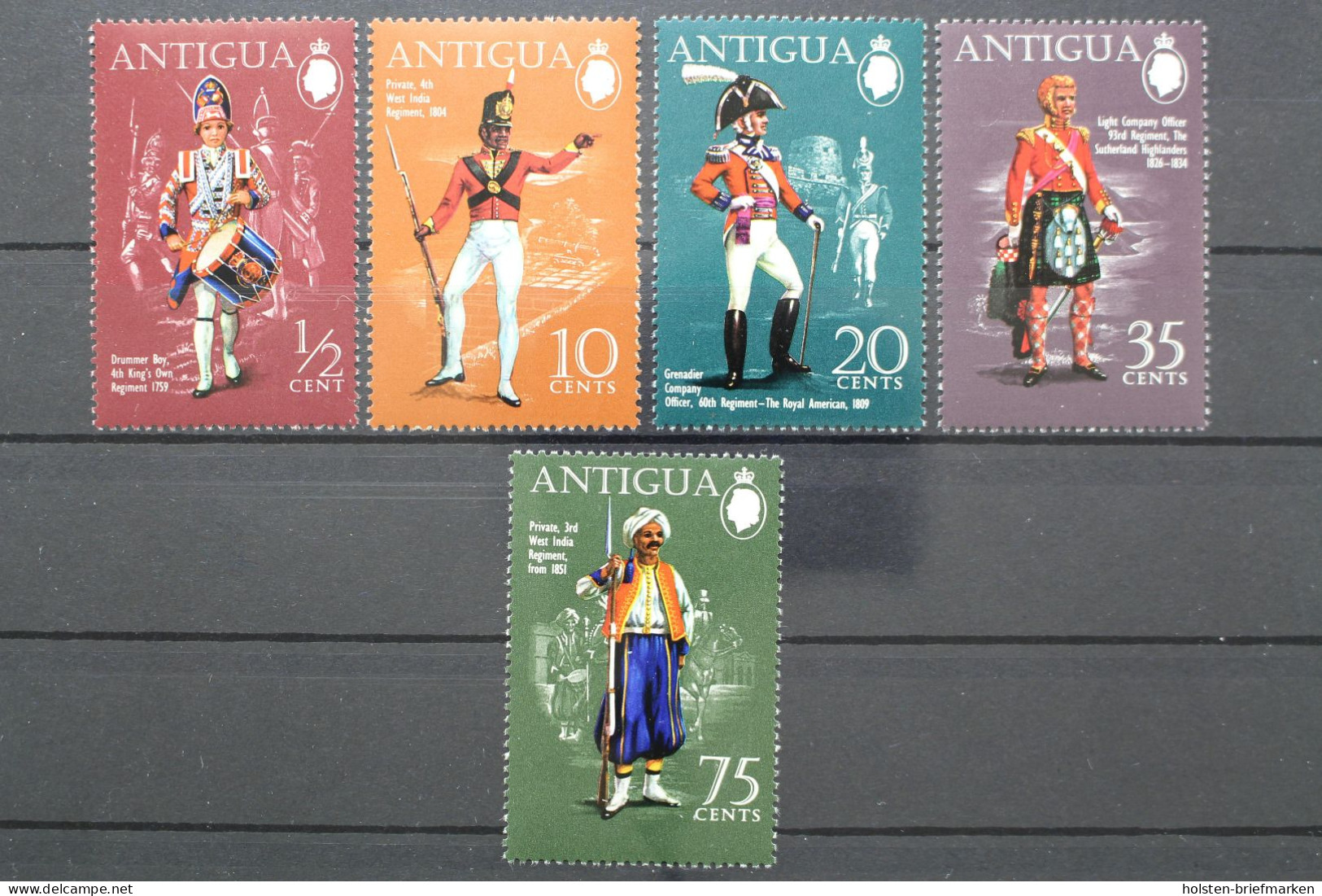 Antigua, MiNr. 251-255, Postfrisch - Antigua Y Barbuda (1981-...)