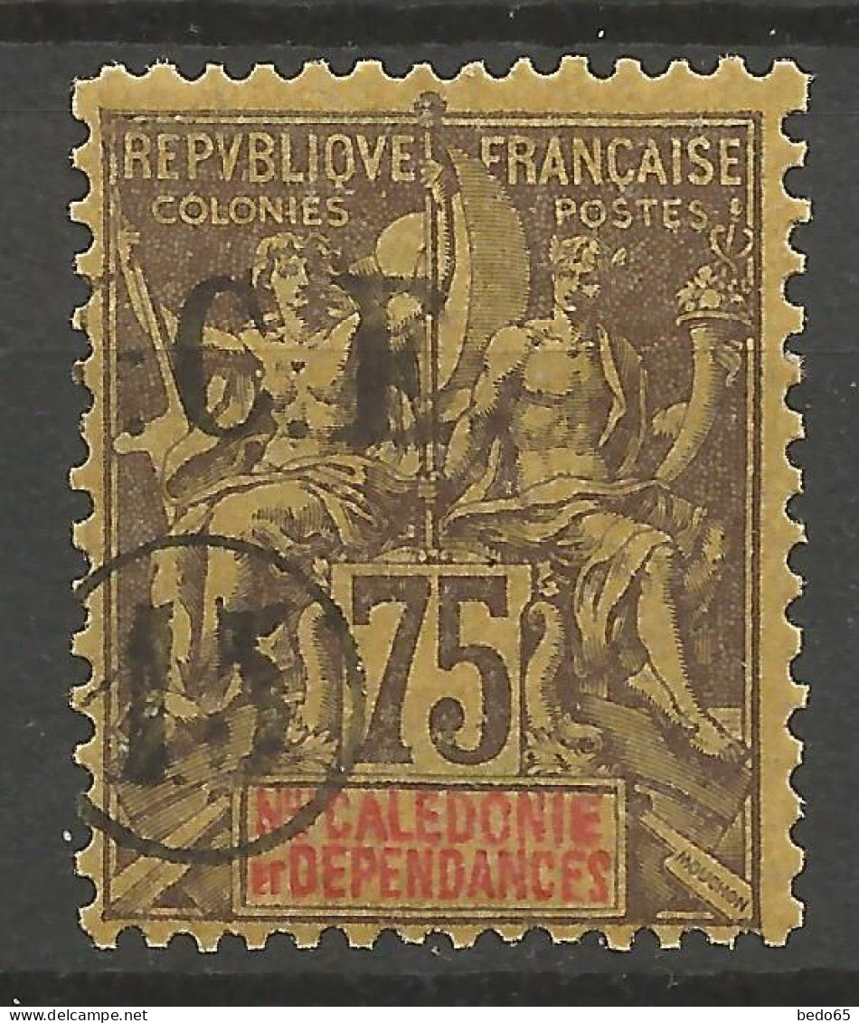 NOUVELLE-CALEDONIE N° 57 Surcharge à Cheval Sans N NEUF** LUXE SANS CHARNIERE / Hingeless / MNH - Neufs