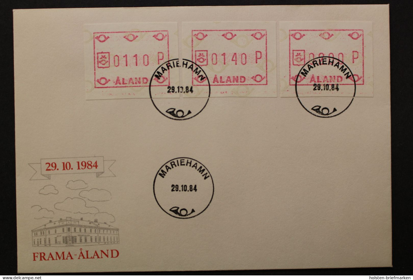 Aland Automaten, MiNr. 1, FDC - Aland