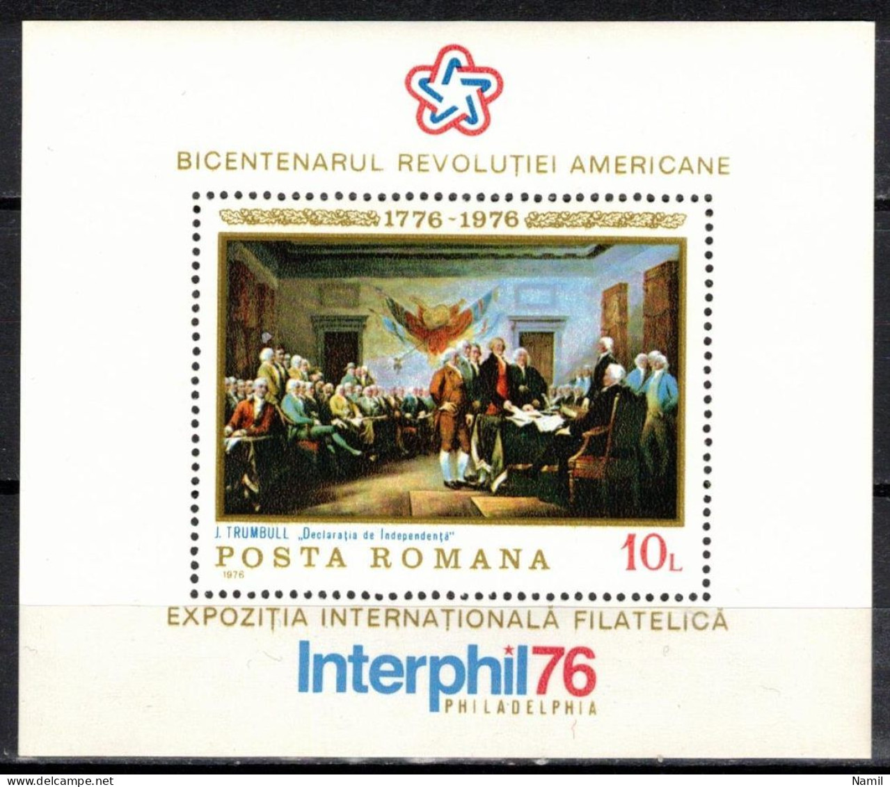 ** Roumanie 1976 Mi 3326 - Bl.130 (Yv BF 124), (MNH)** - Unused Stamps