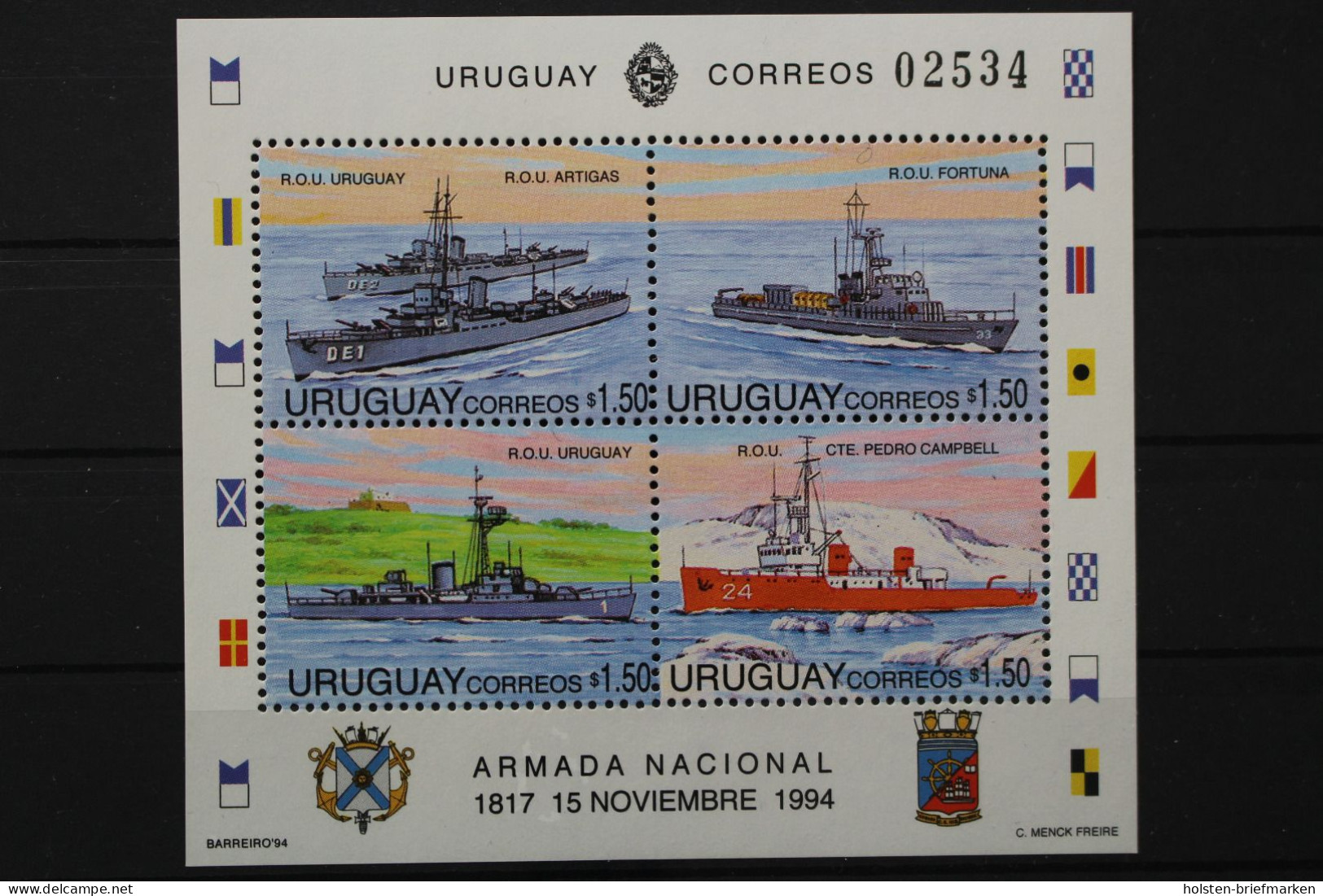 Uruguay, MiNr. Block 66, Postfrisch - Uruguay