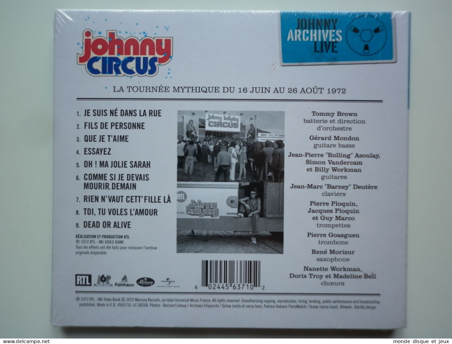 Johnny Hallyday Cd Album Digipack Johnny Circus - Other - French Music