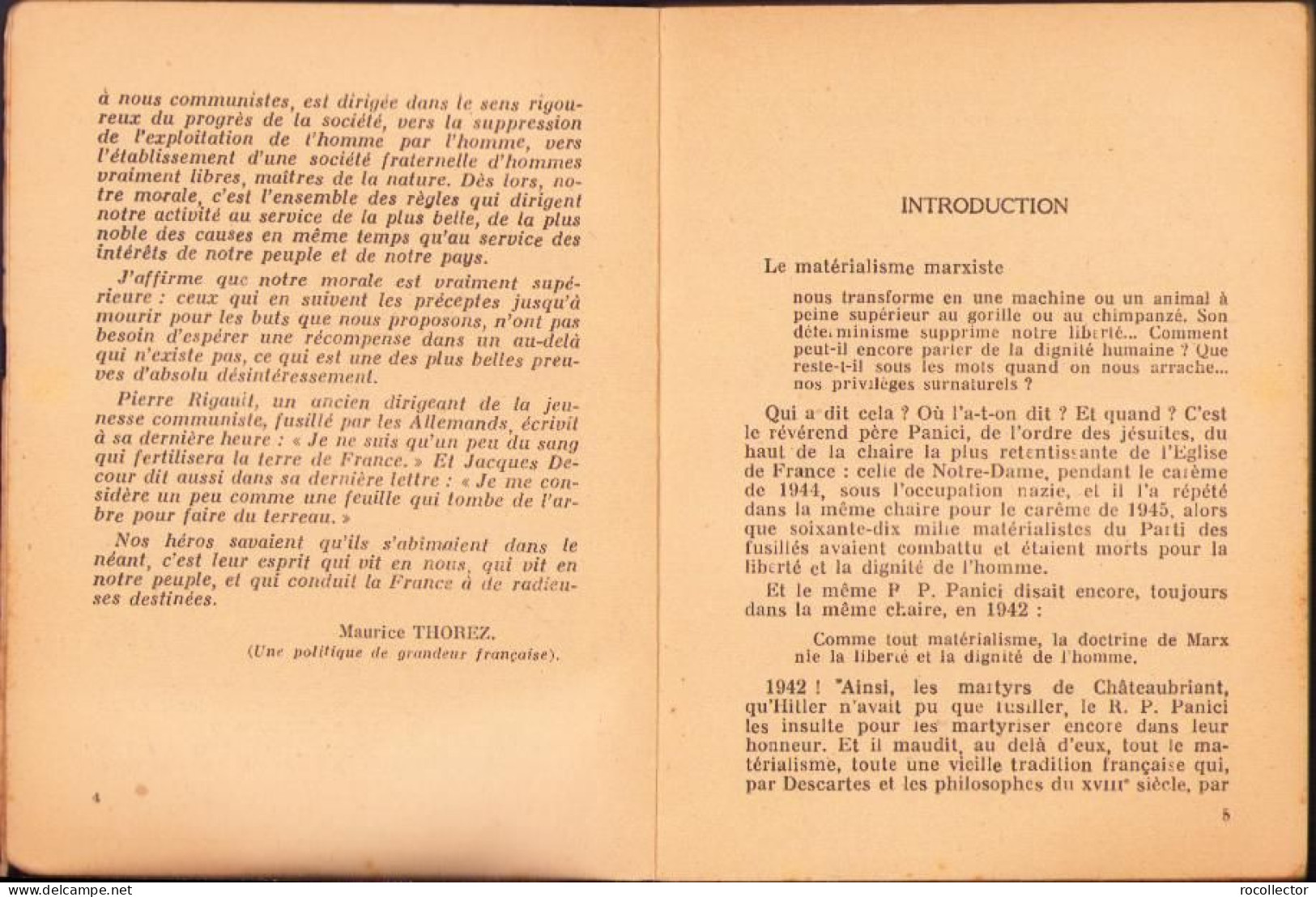 Le Communisme Et La Morale Par Roger Garaudy, 1947, Paris C1779 - Alte Bücher