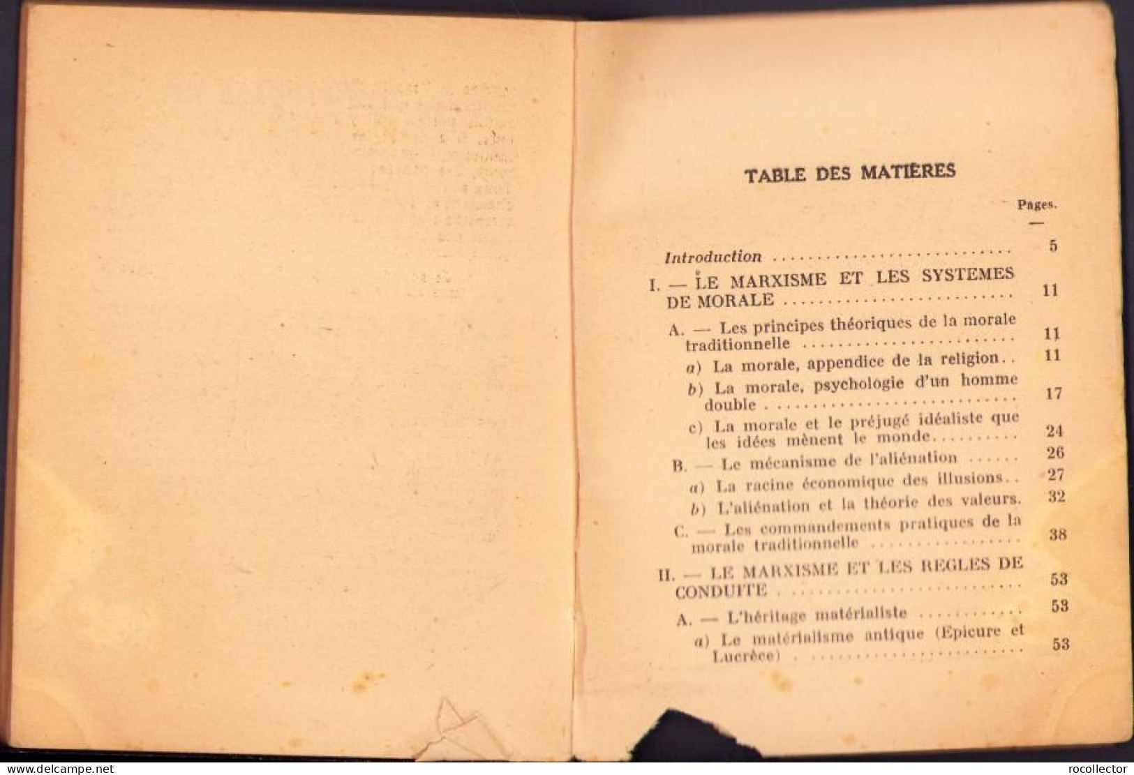 Le Communisme Et La Morale Par Roger Garaudy, 1947, Paris C1779 - Alte Bücher