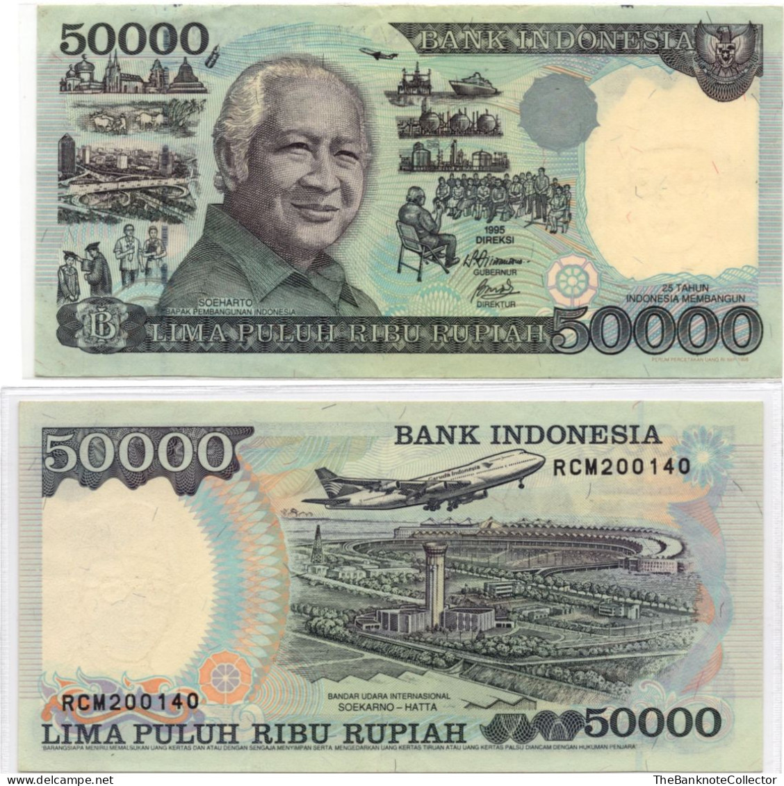 Indonesia 50000 Rupiah 1993  P-136 EF Sukarno - Indonésie