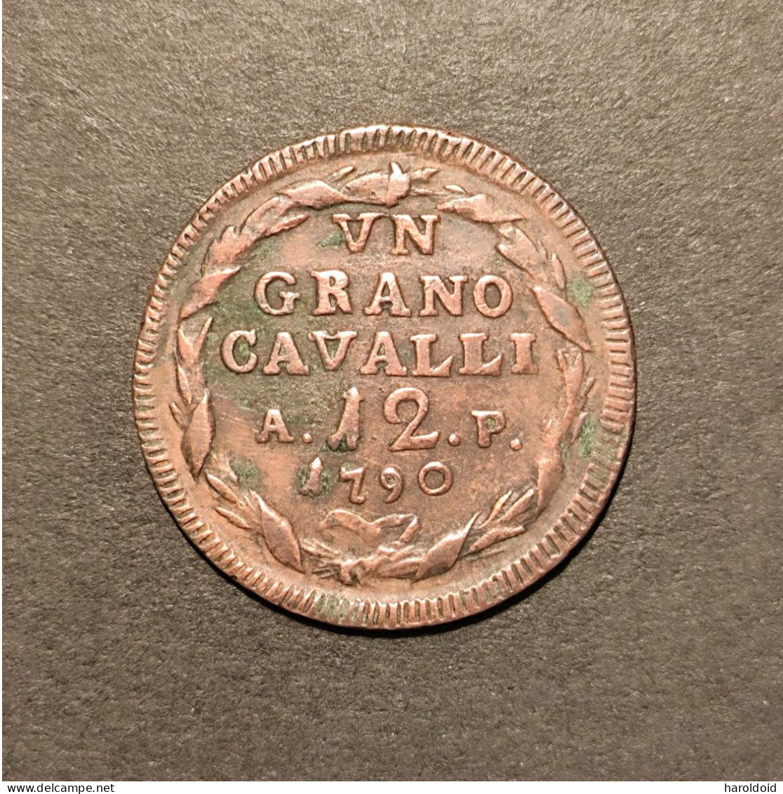 ITALIE - NAPLES SICILE - 12 CAVALI - 1790 CC - Napoli & Sicilia