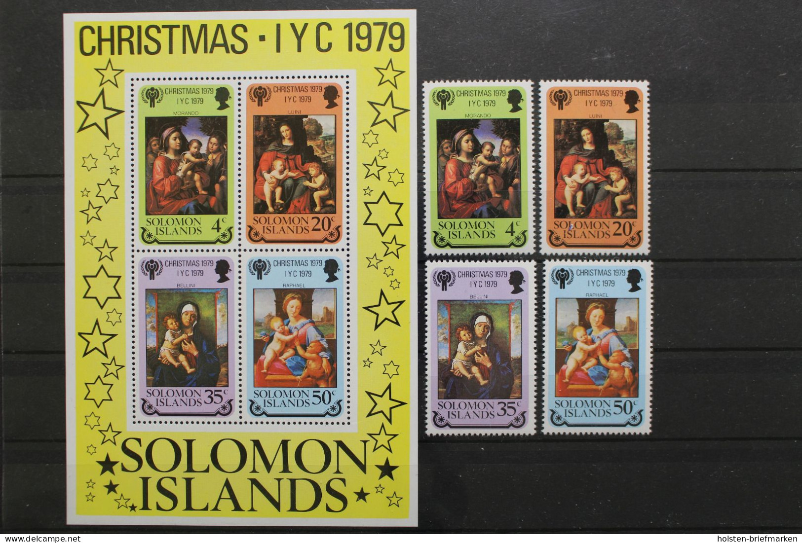 Salomoninseln, MiNr. 401-404 + Block 7, Postfrisch - Isole Salomone (1978-...)