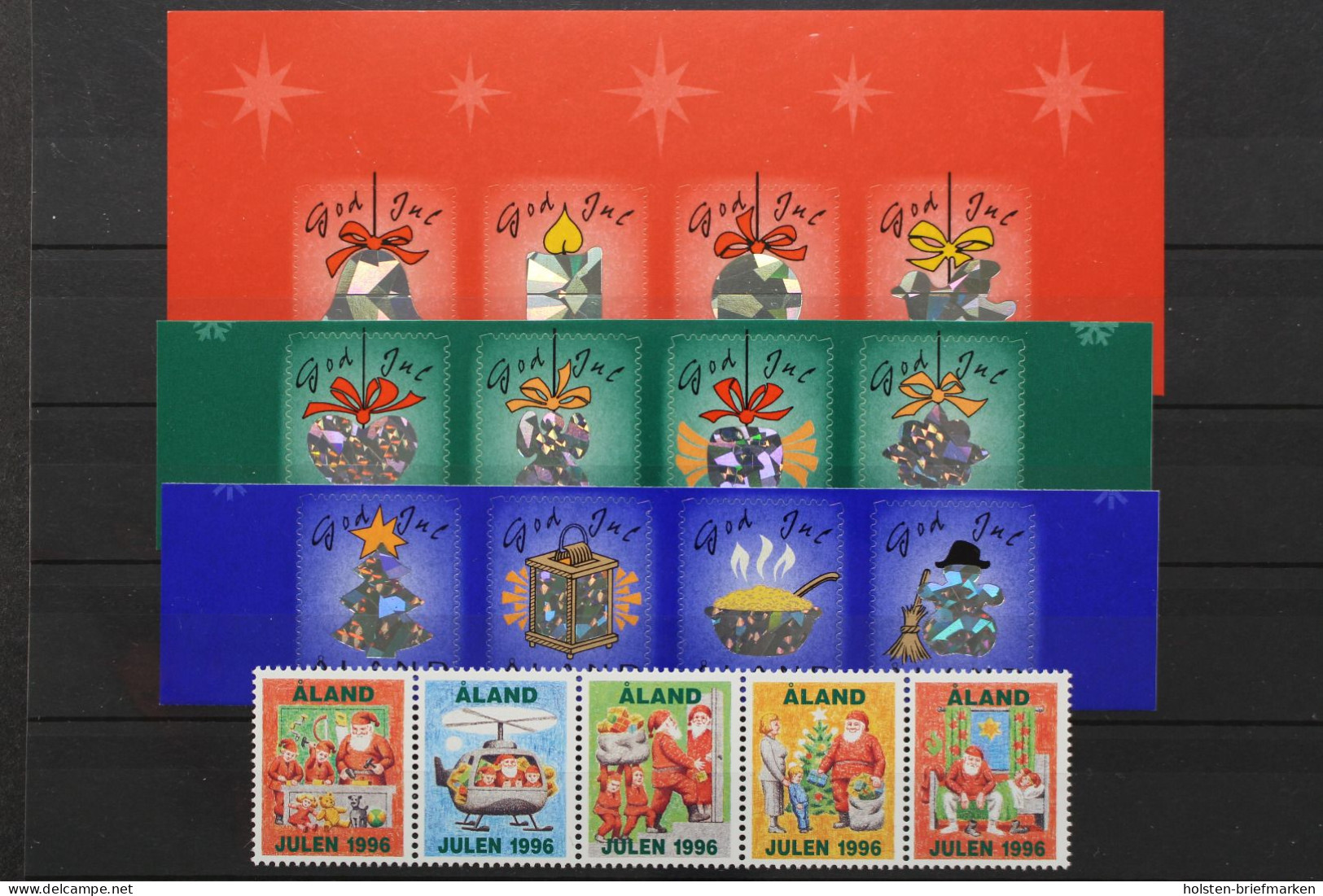 Aland, Jul - Weihnachtsmarken, Viererstreifen, Postfrisch / MNH - Aland