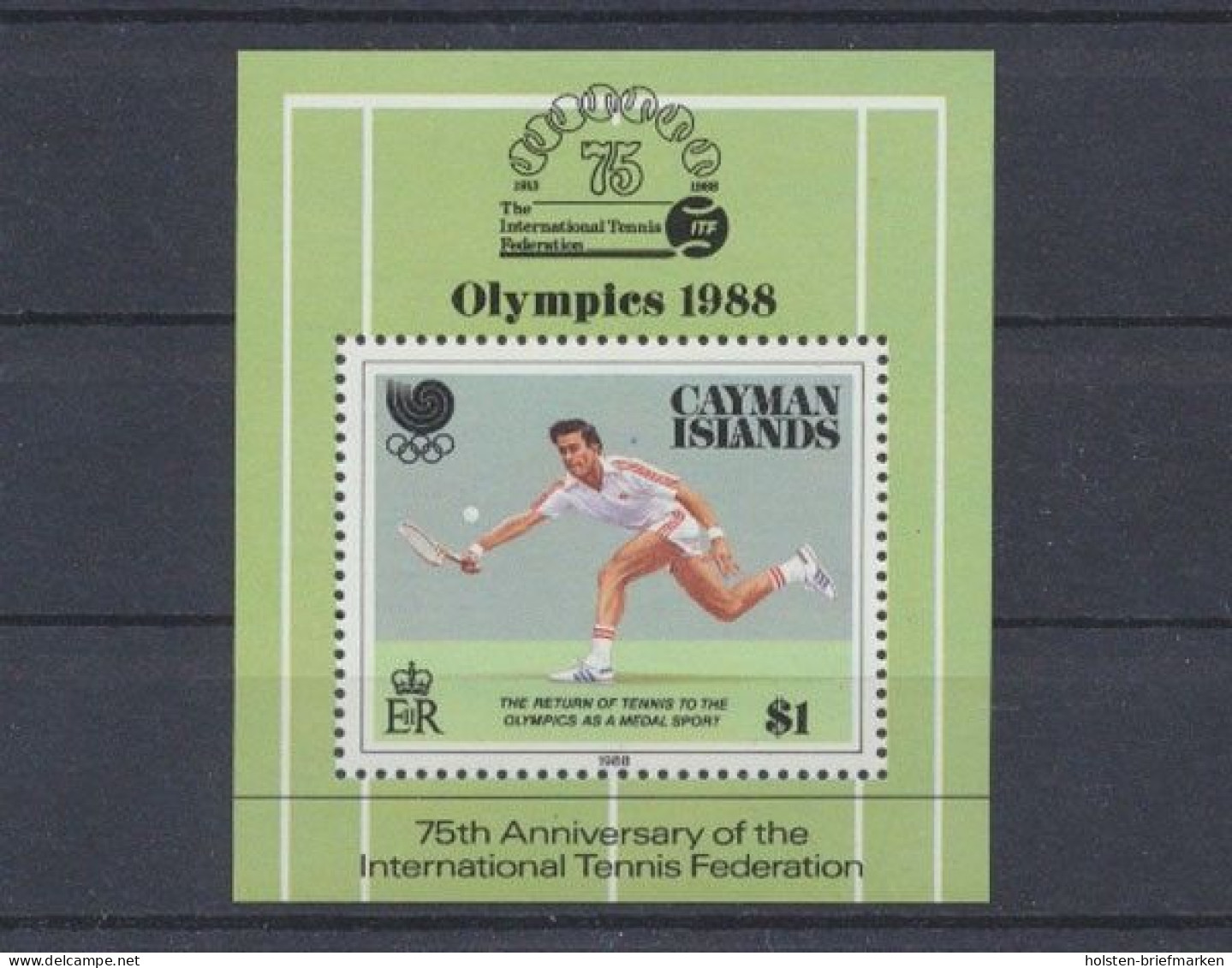 Cayman-Islands, MiNr. Block 17, Tennis, Postfrisch - Cayman Islands