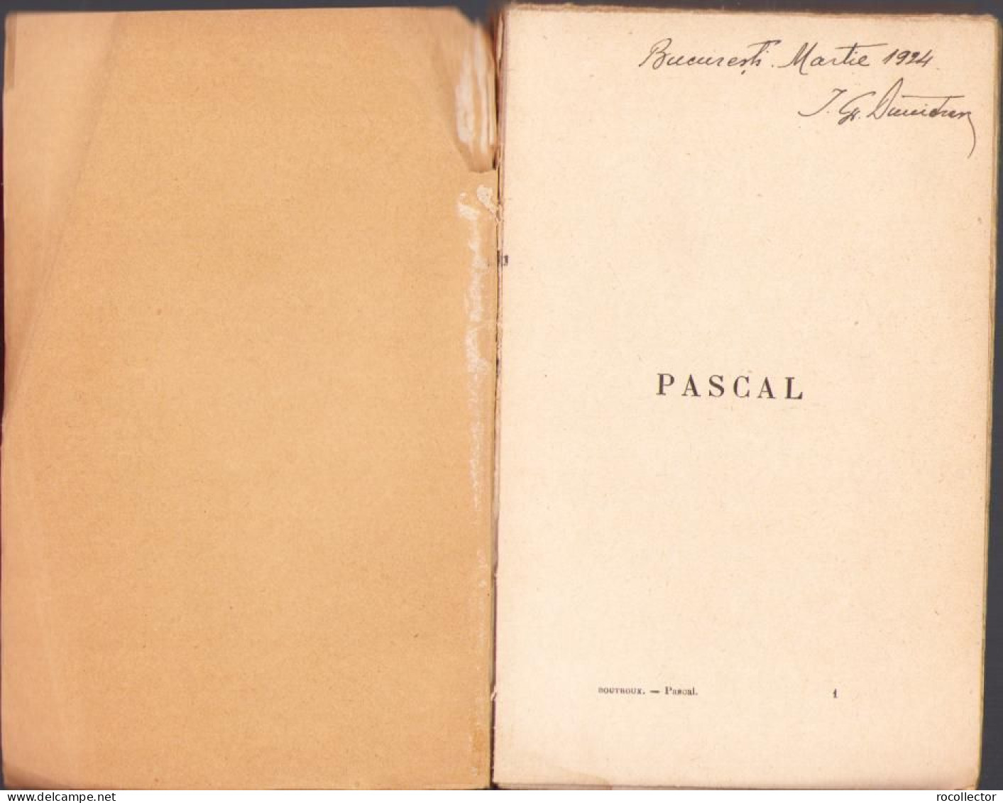 Pascal Par Emile Boutroux, 1924 C1705 - Libri Vecchi E Da Collezione