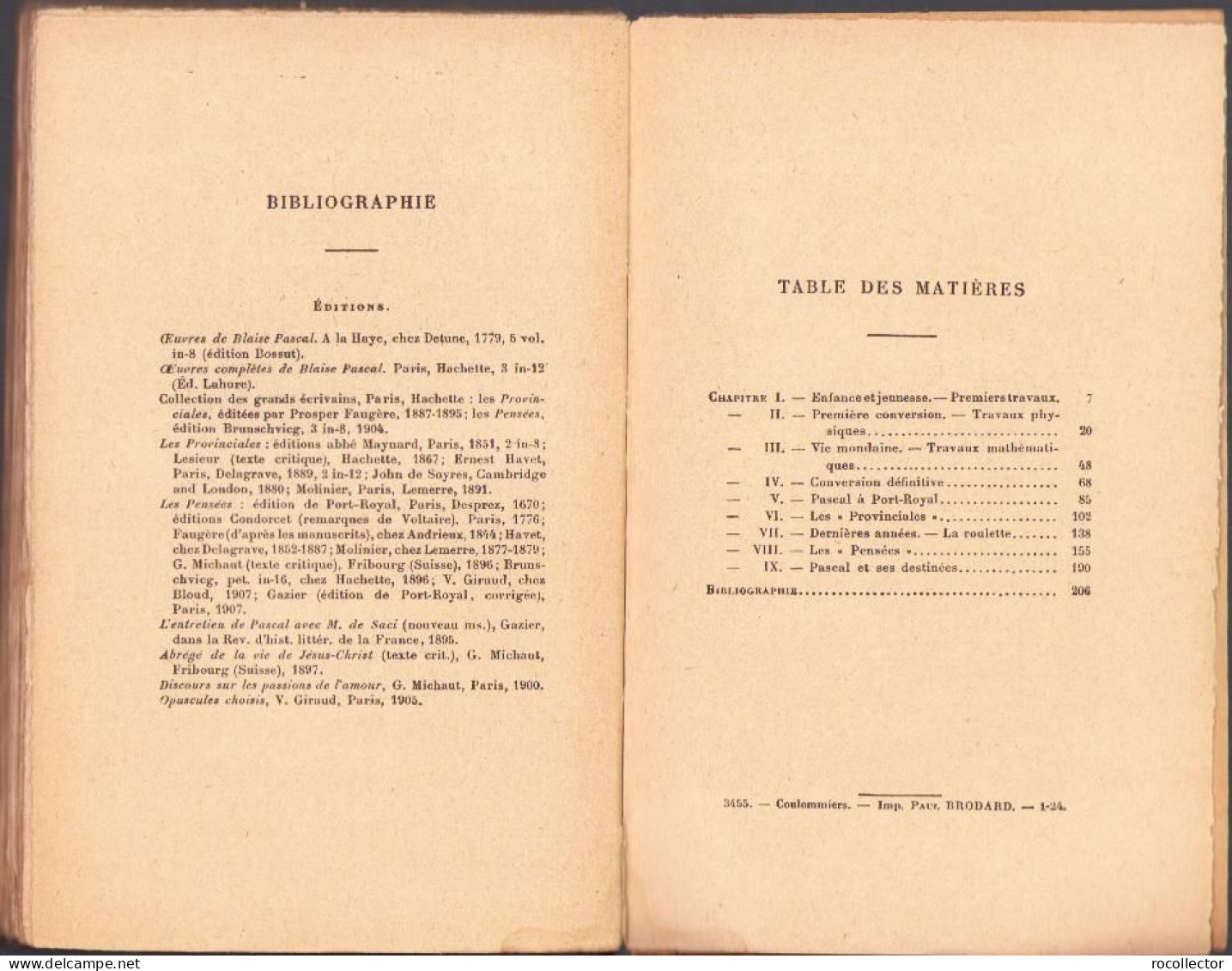 Pascal Par Emile Boutroux, 1924 C1705 - Libros Antiguos Y De Colección