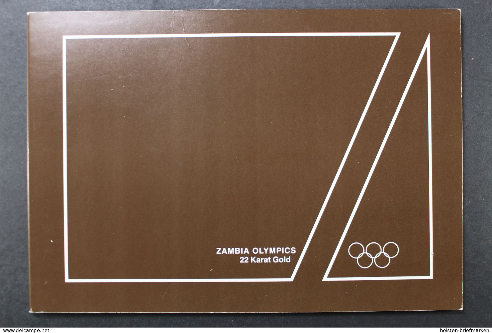 Sambia, Olympische Spiele 1984, 5 X 90 N In Einer Klappkarte - Otros - África