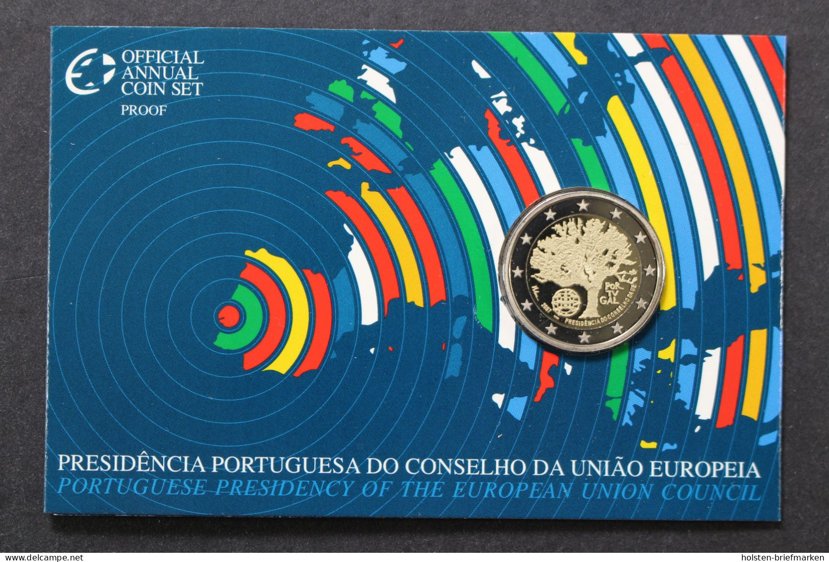 Portugal, 2 Euro EU-Ratspräsidentschaft, 2007, PP, Coincard - Portogallo