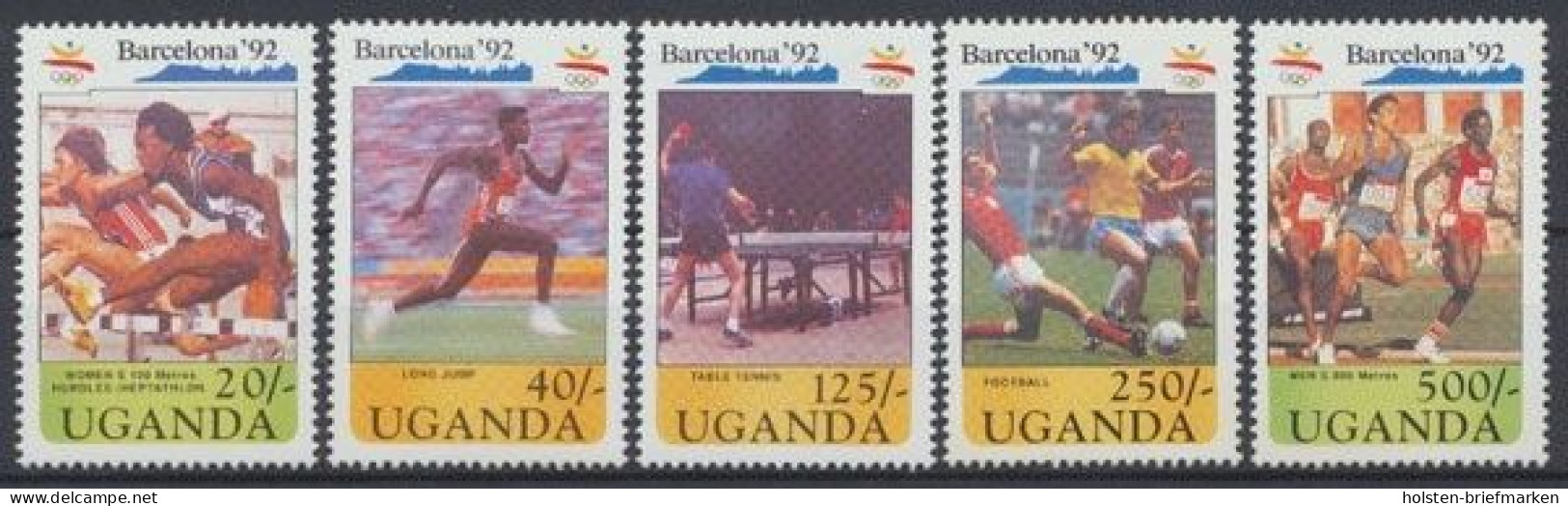 Uganda, MiNr. 883-887, Postfrisch - Uganda (1962-...)