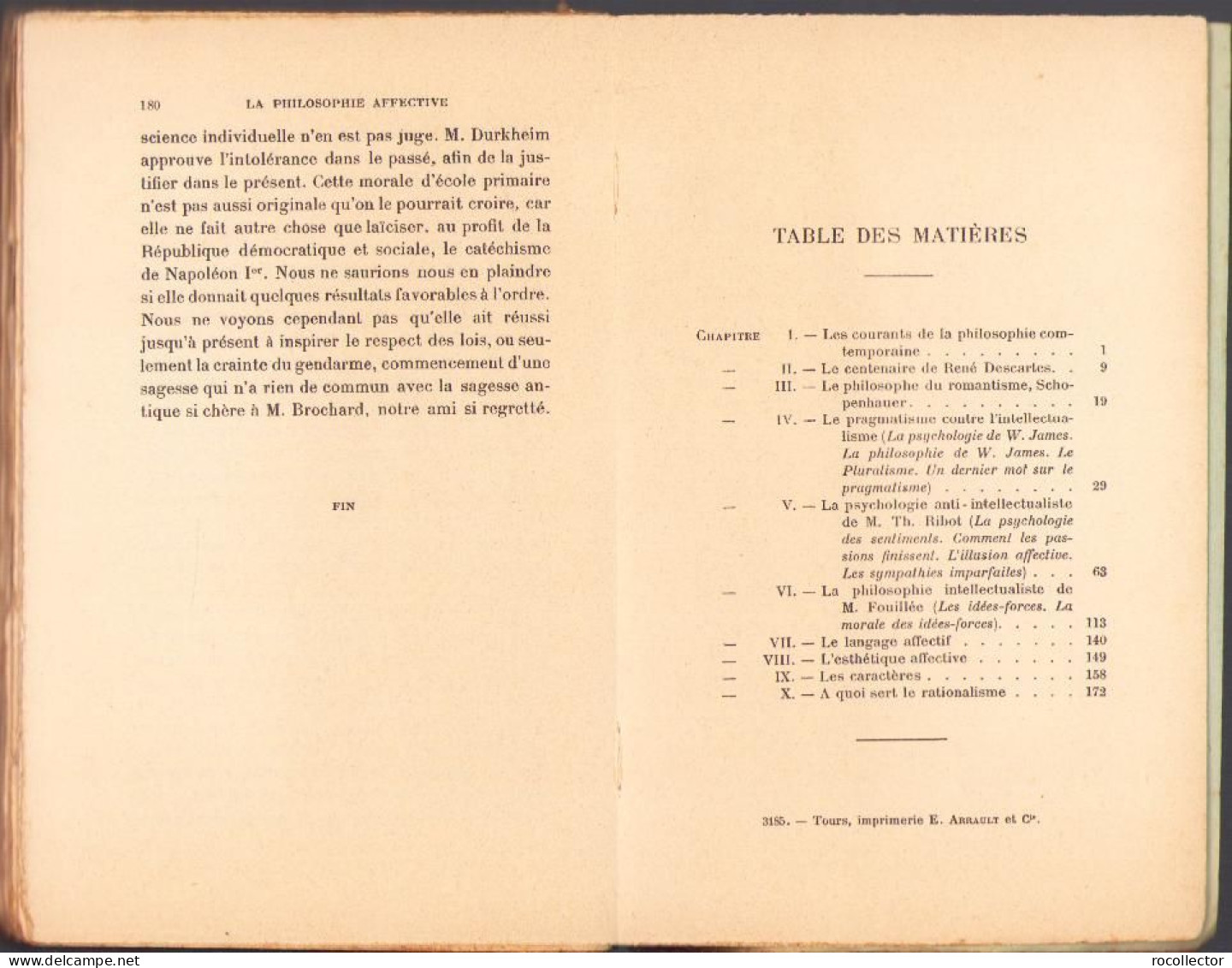 La philosophie affective par J Bourdeau, 1912 C1698