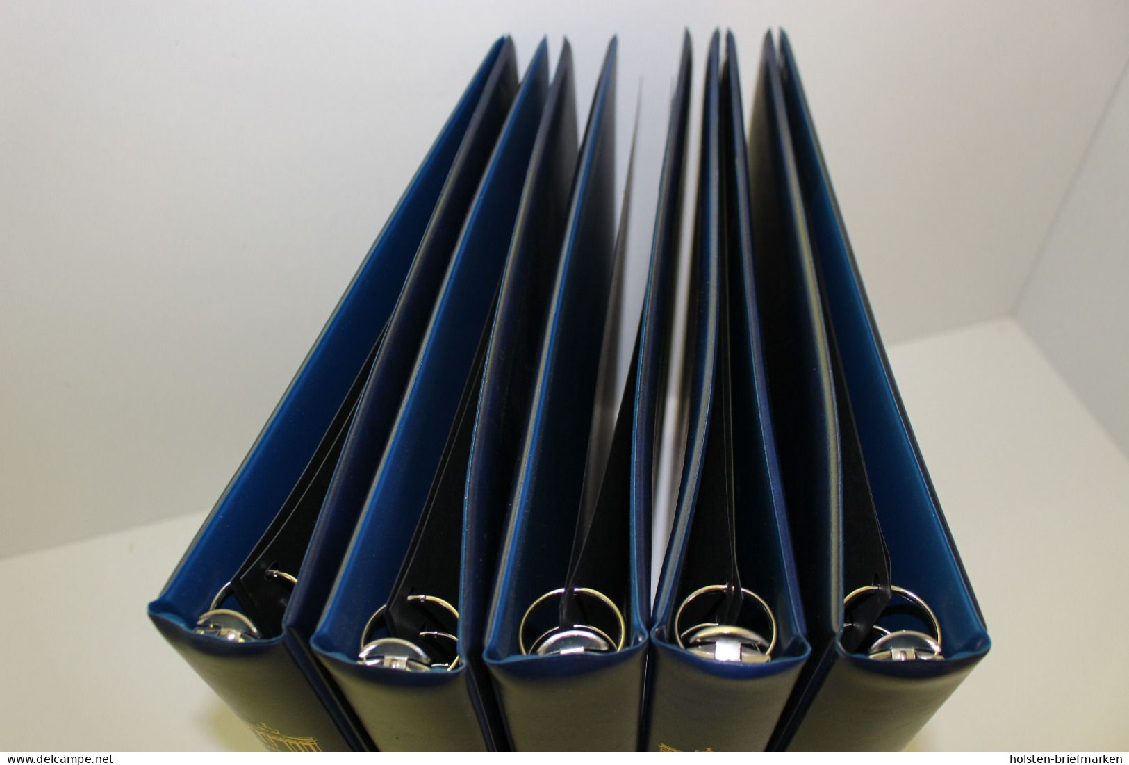 Sieger, 5 Blaue Ringbinder Mit Aufdruck "Deutschland", 12-Ringsystem - Altri & Non Classificati