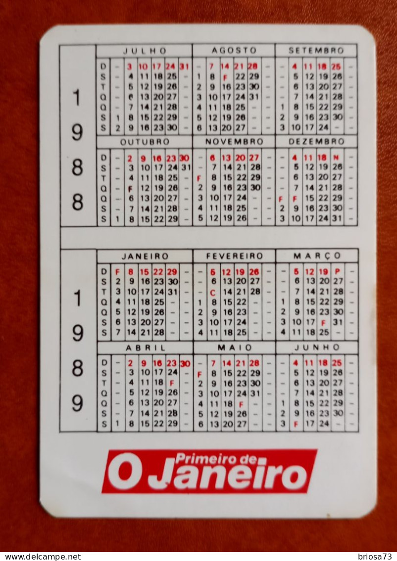 Calendrier De Poche Du Journal Primeiro De Janeiro. Portugal - Small : 1981-90