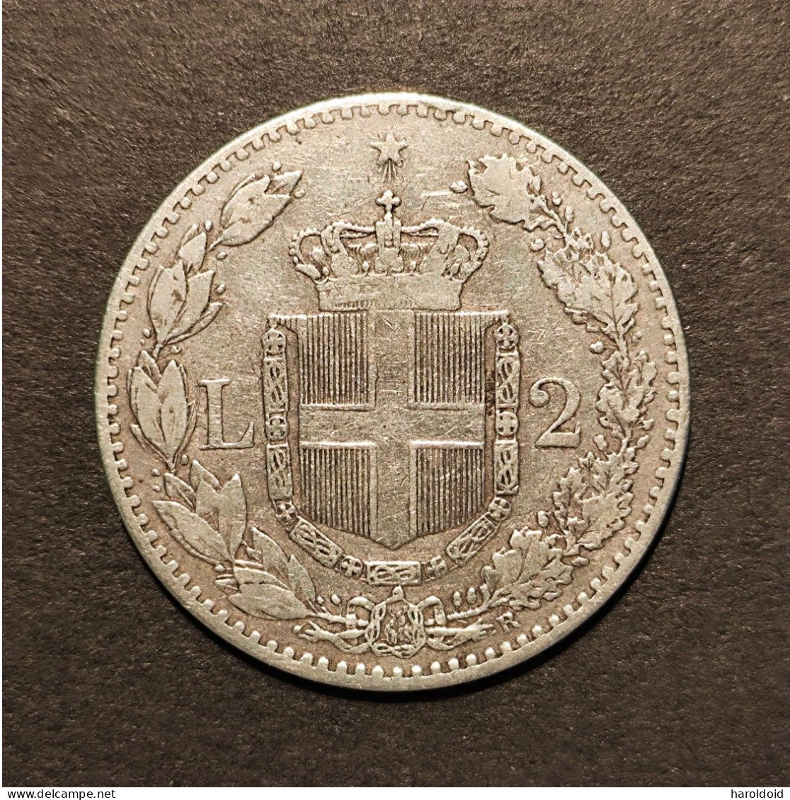 ITALIE - 2 LIRE 1886 R - 1878-1900 : Umberto I.