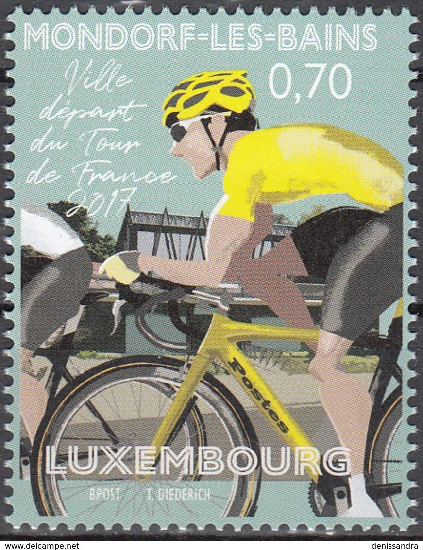 Luxembourg 2017 Mondorf-les-Bains Départ De Tour De France Neuf ** - Unused Stamps