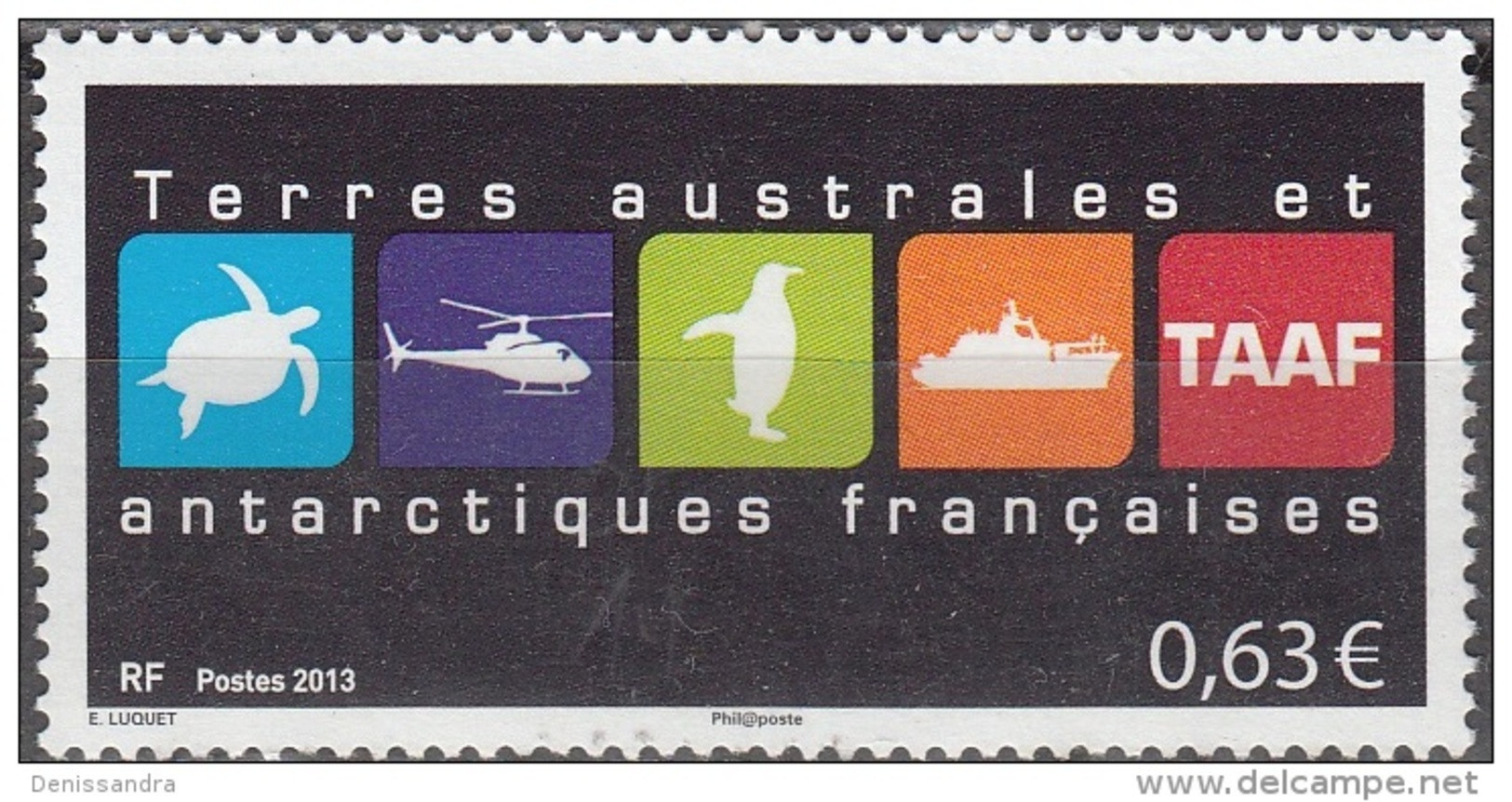 TAAF 2013 Yvert 681 Neuf ** Cote (2017) 2.00 € Logo Des TAAF - Unused Stamps