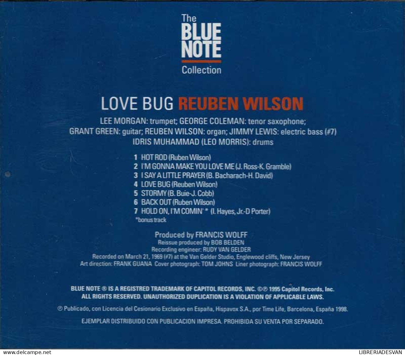 Reuben Wilson - Love Bug. CD - Jazz