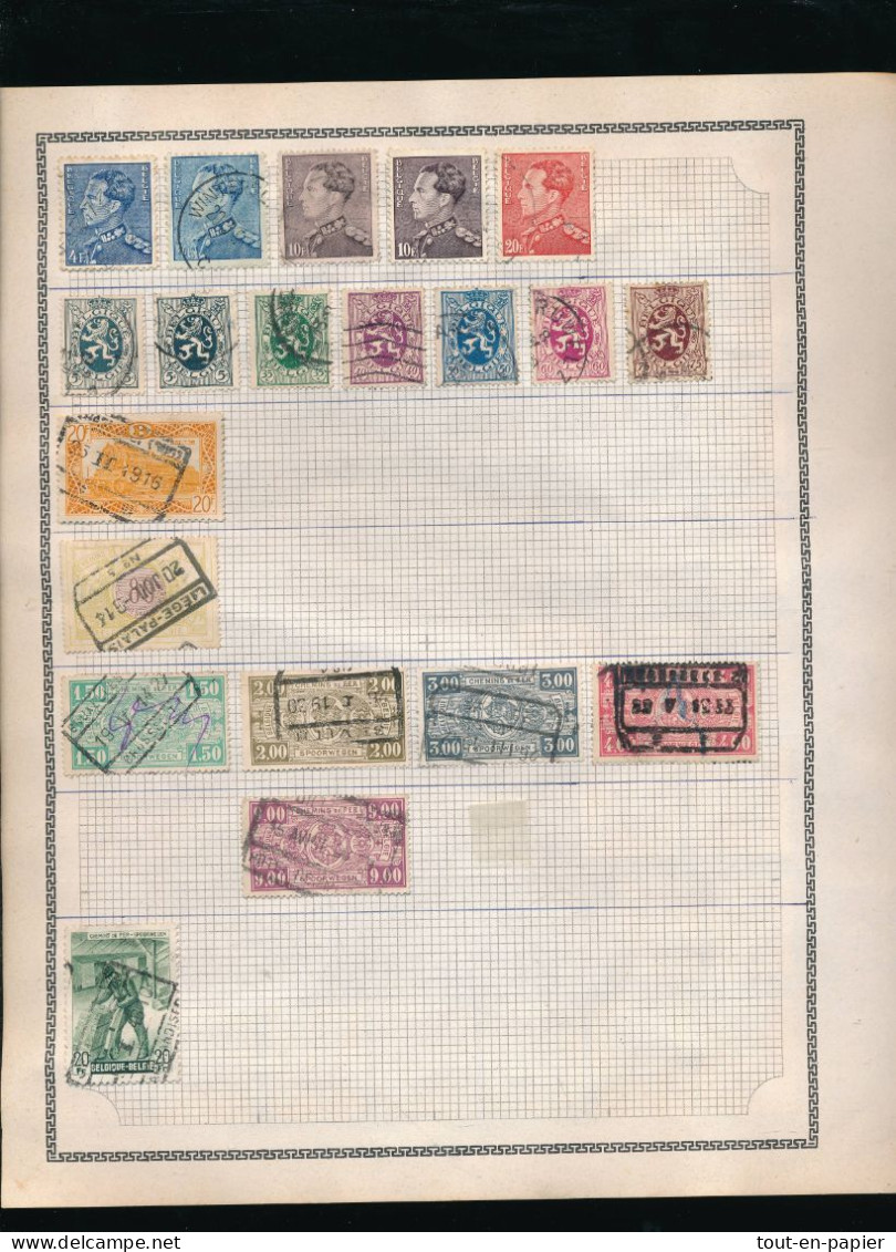 Lot De Timbres Belges Belgique Belgium ( Tous Scannés) - Lots & Kiloware (mixtures) - Max. 999 Stamps
