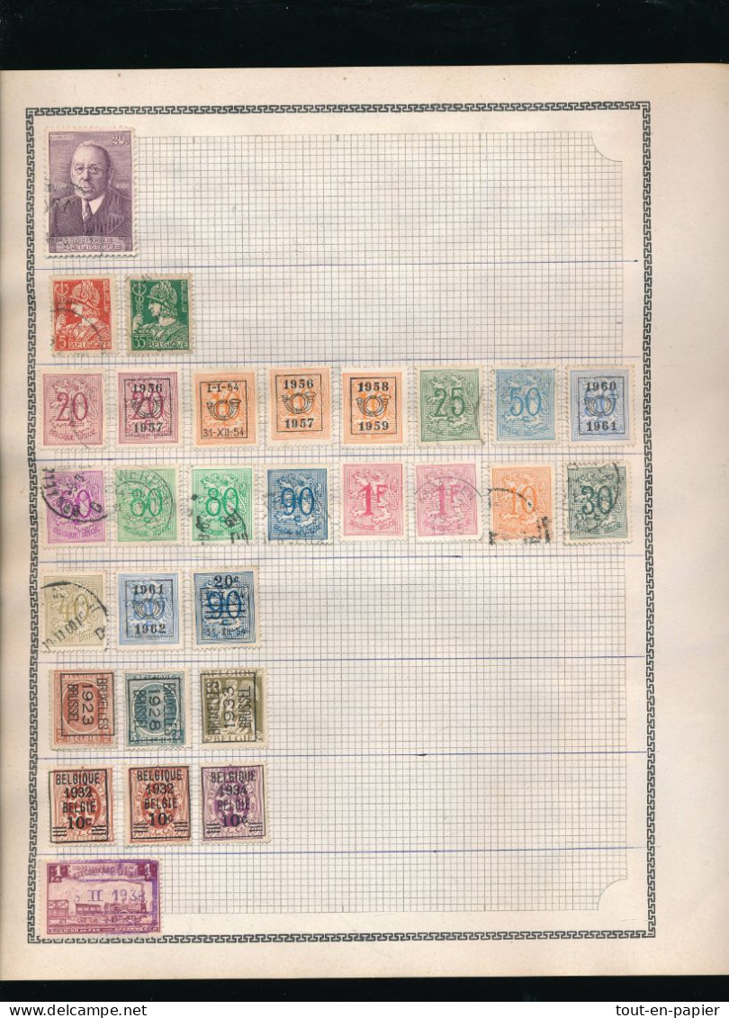 Lot De Timbres Belges Belgique Belgium ( Tous Scannés) - Vrac (max 999 Timbres)