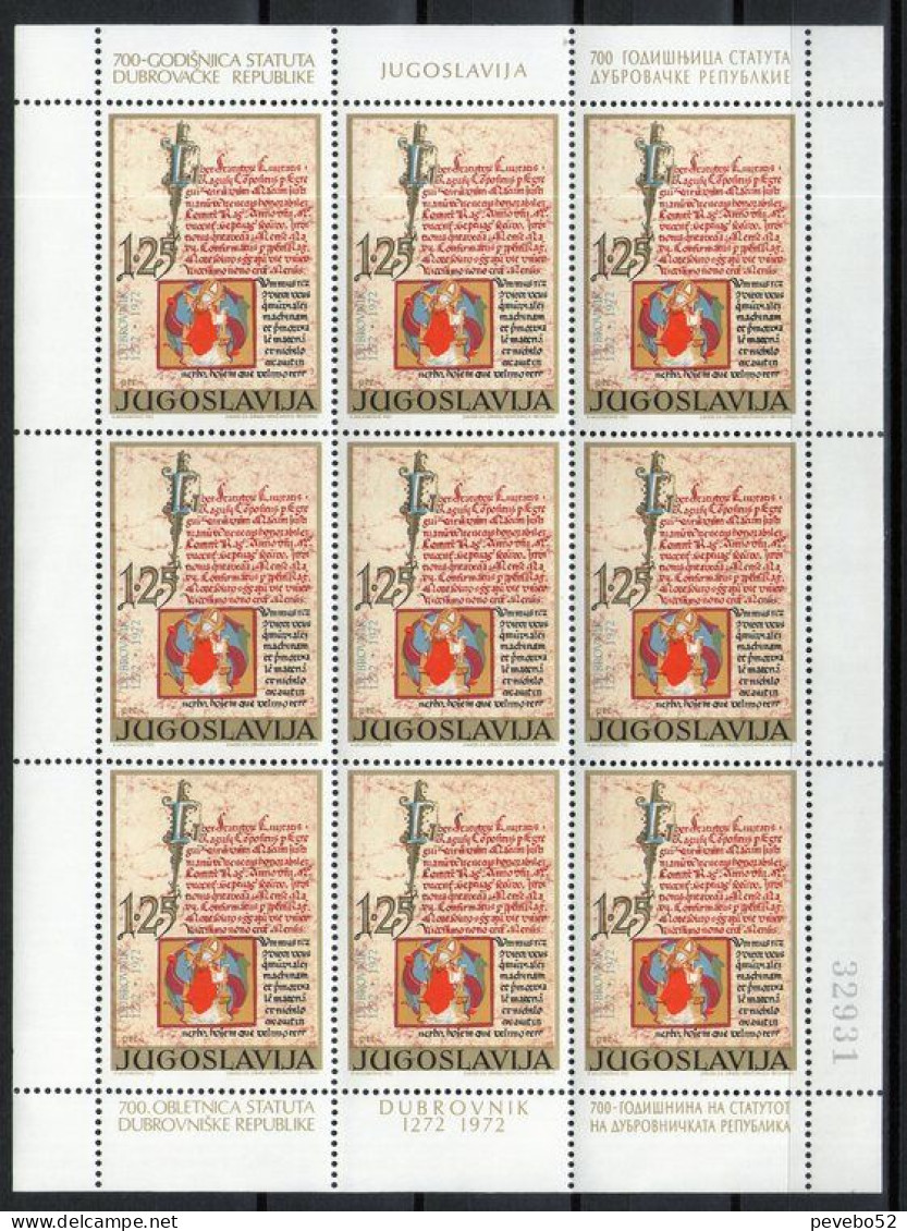 YUGOSLAVIA 1972 - The 700th Anniversary Of The Ragusa Statute SS MNH - Ungebraucht