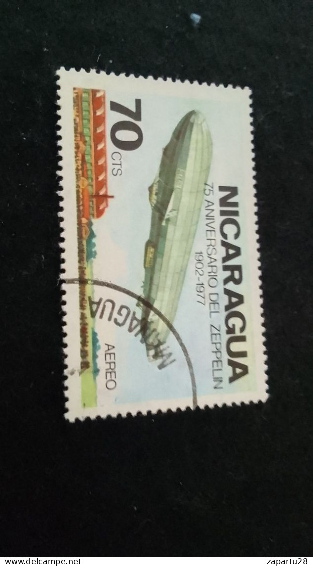 NİARAGUA-1970-80     70  CTS  DAMGALI - Nicaragua