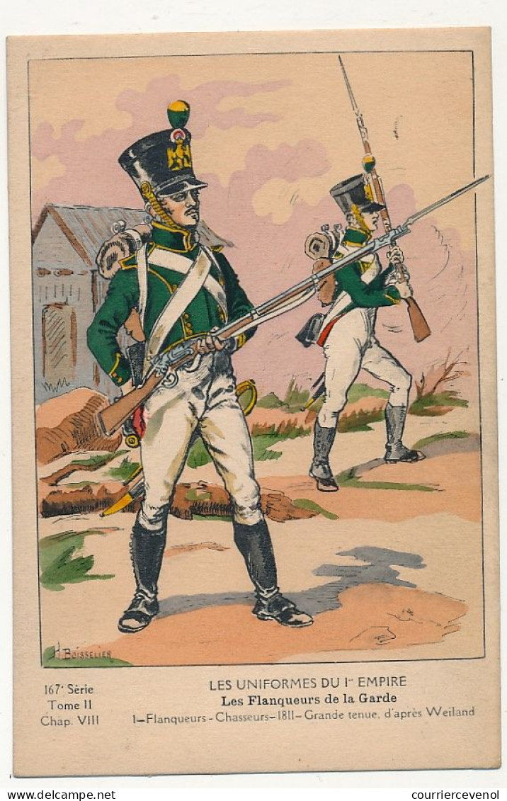 Uniformes Du 1er Empire - Les Flanqueurs De La Garde - 1811 Grande Tenue (dos Sans Impression) - Uniformen