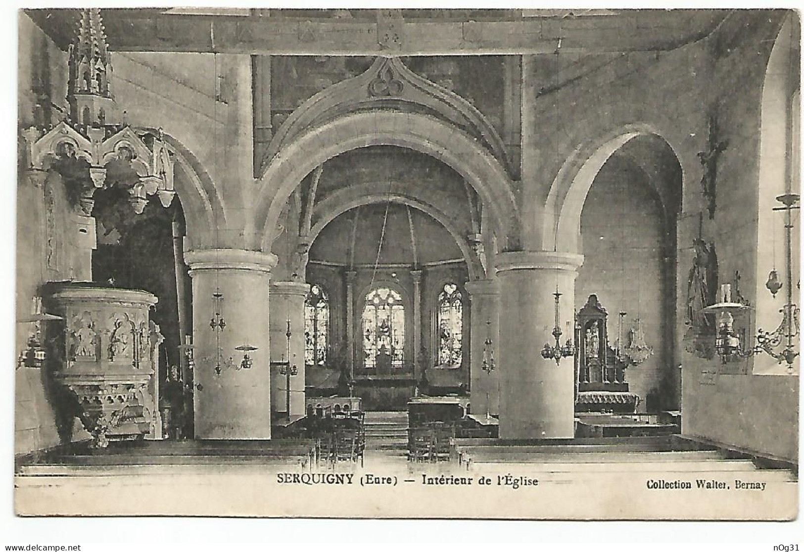 27 - SERQUIGNY - Intérieur De L'Eglise - C - Serquigny