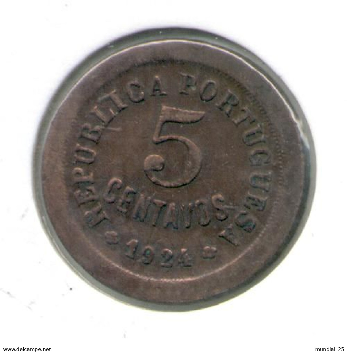 PORTUGAL 5 CENTAVOS 1924 - Portugal