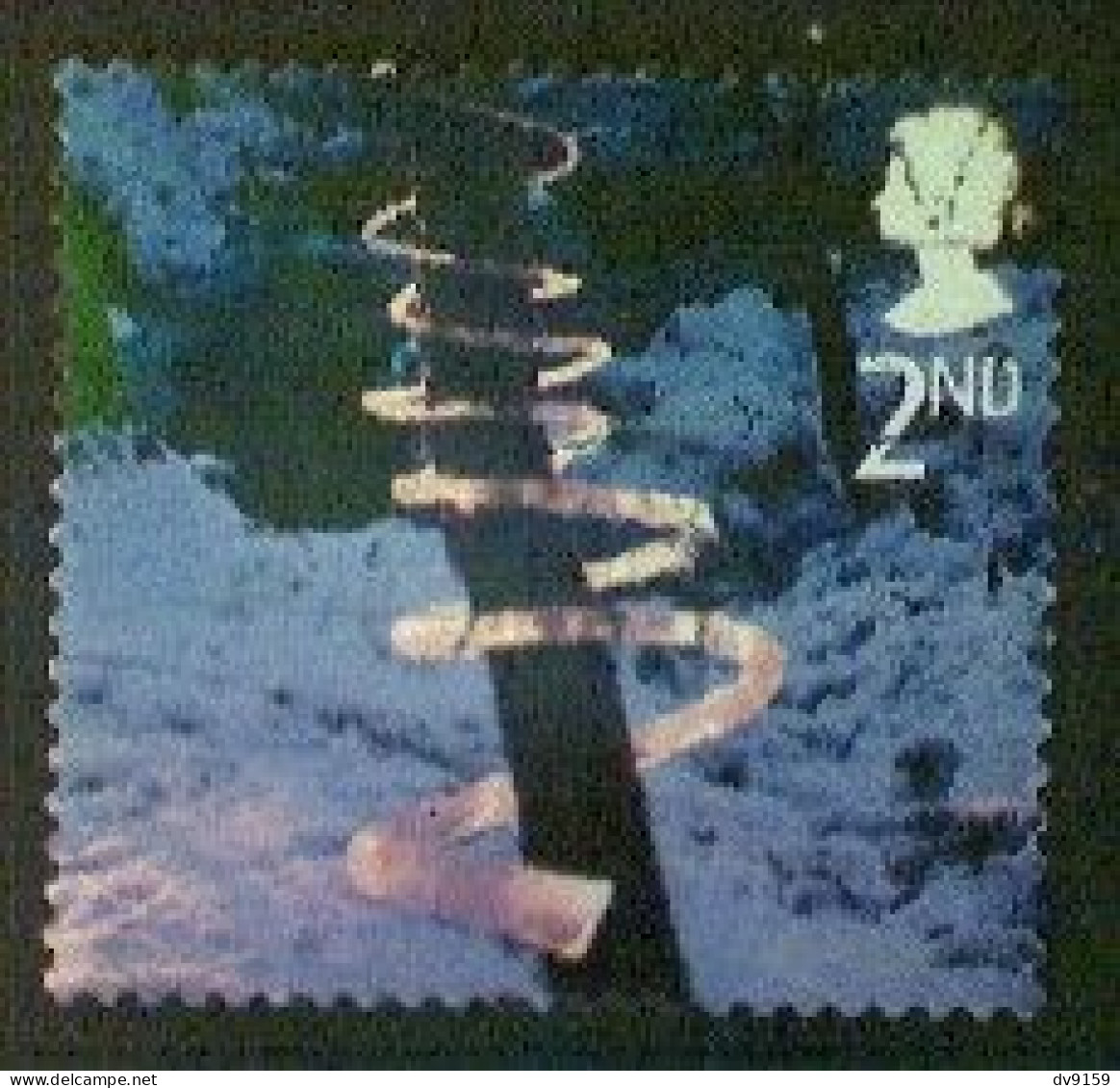 Great Britain, Scott #2165, Used (o), 2003, Christmas: Ice Spiral, 2nd, Multicolored - Oblitérés