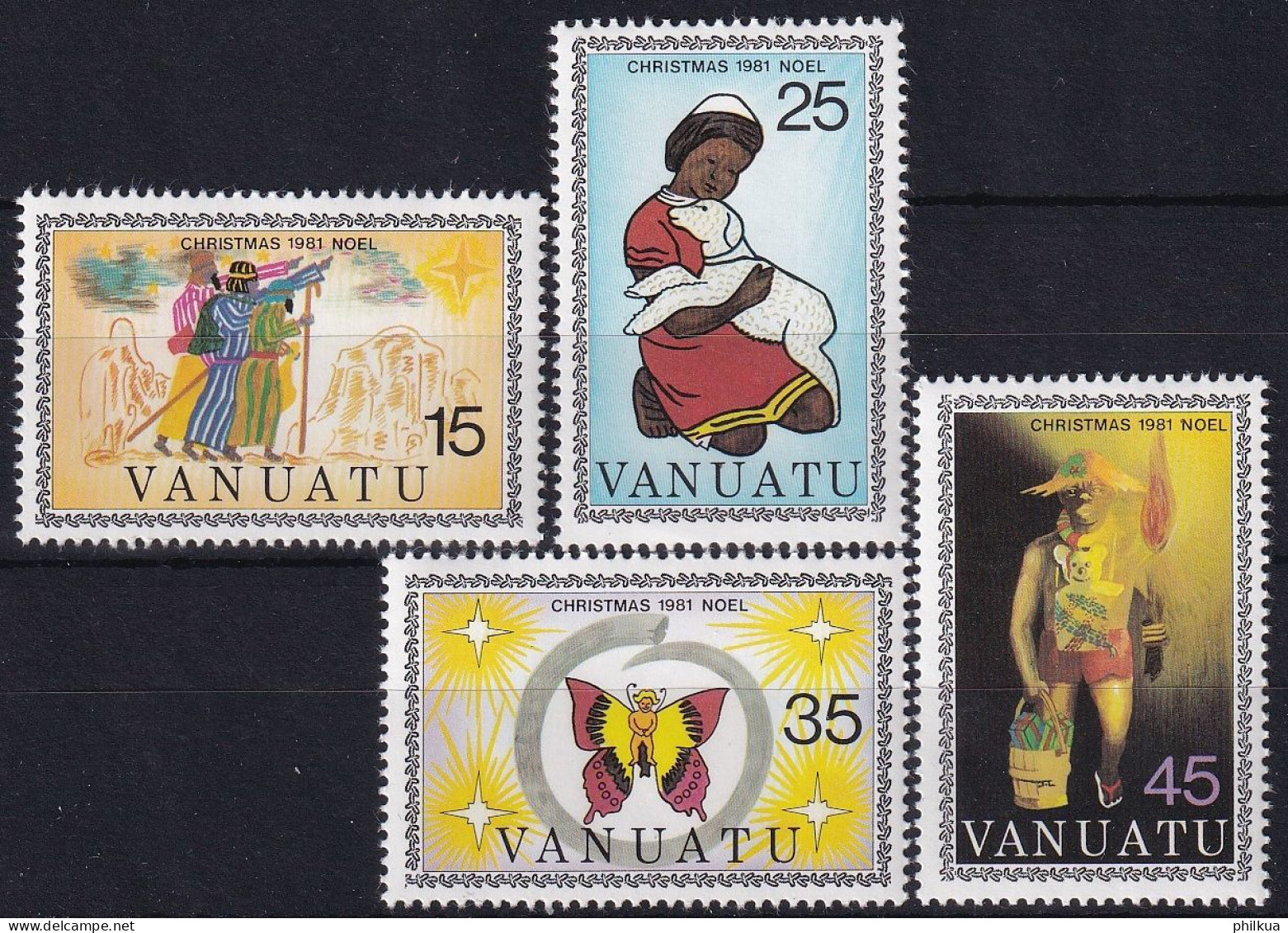 MiNr. 613 - 616 Vanuatu 1981, 11. Nov. Weihnachten - Postfrisch/**/MNH - Vanuatu (1980-...)