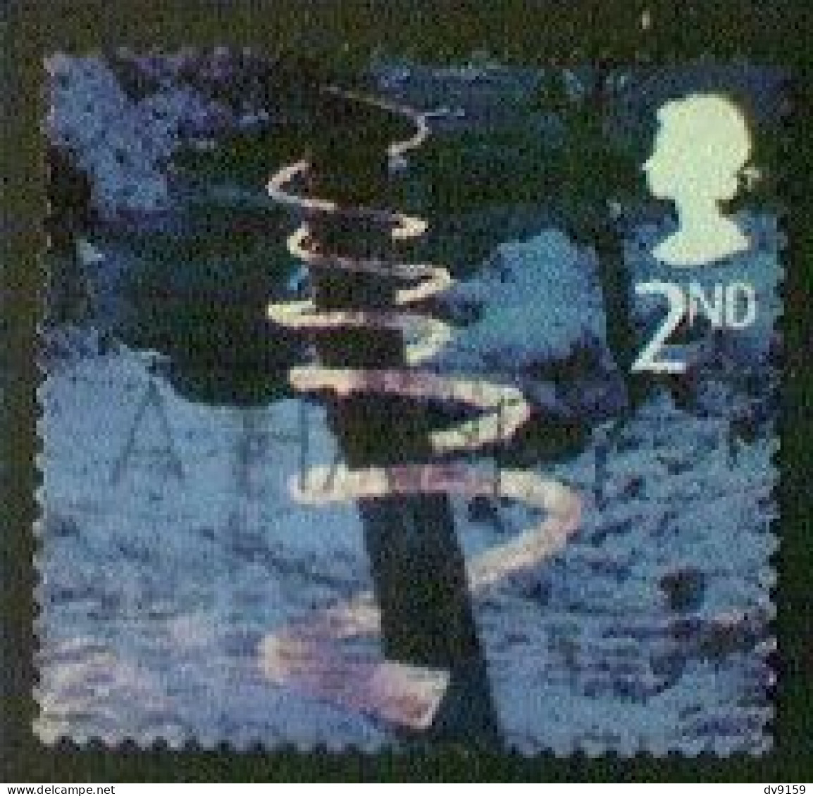 Great Britain, Scott #2165, Used (o), 2003, Christmas: Ice Spiral, 2nd, Multicolored - Used Stamps