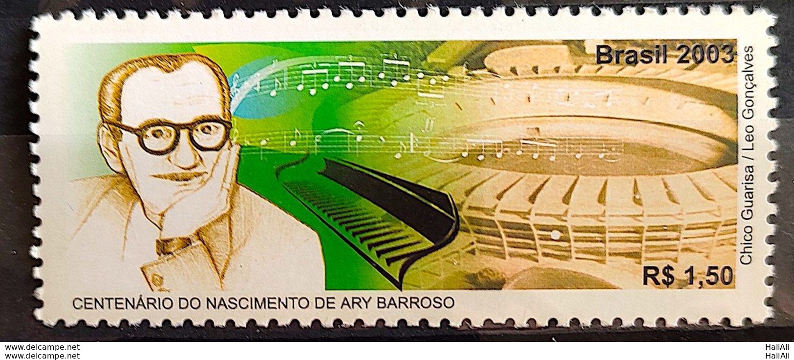 C 2546 Brazil Stamp Ary Barroso Music MPB 2003 - Ungebraucht