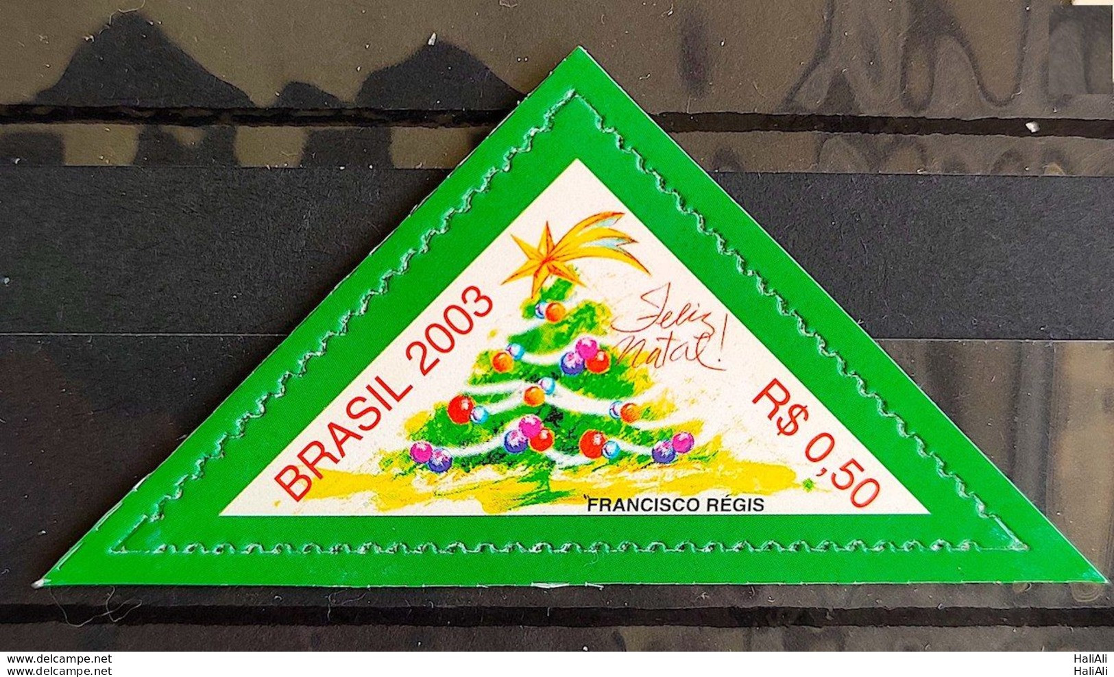 C 2543 Brazil Christmas Stamp Pine 2003 Triangle - Ungebraucht