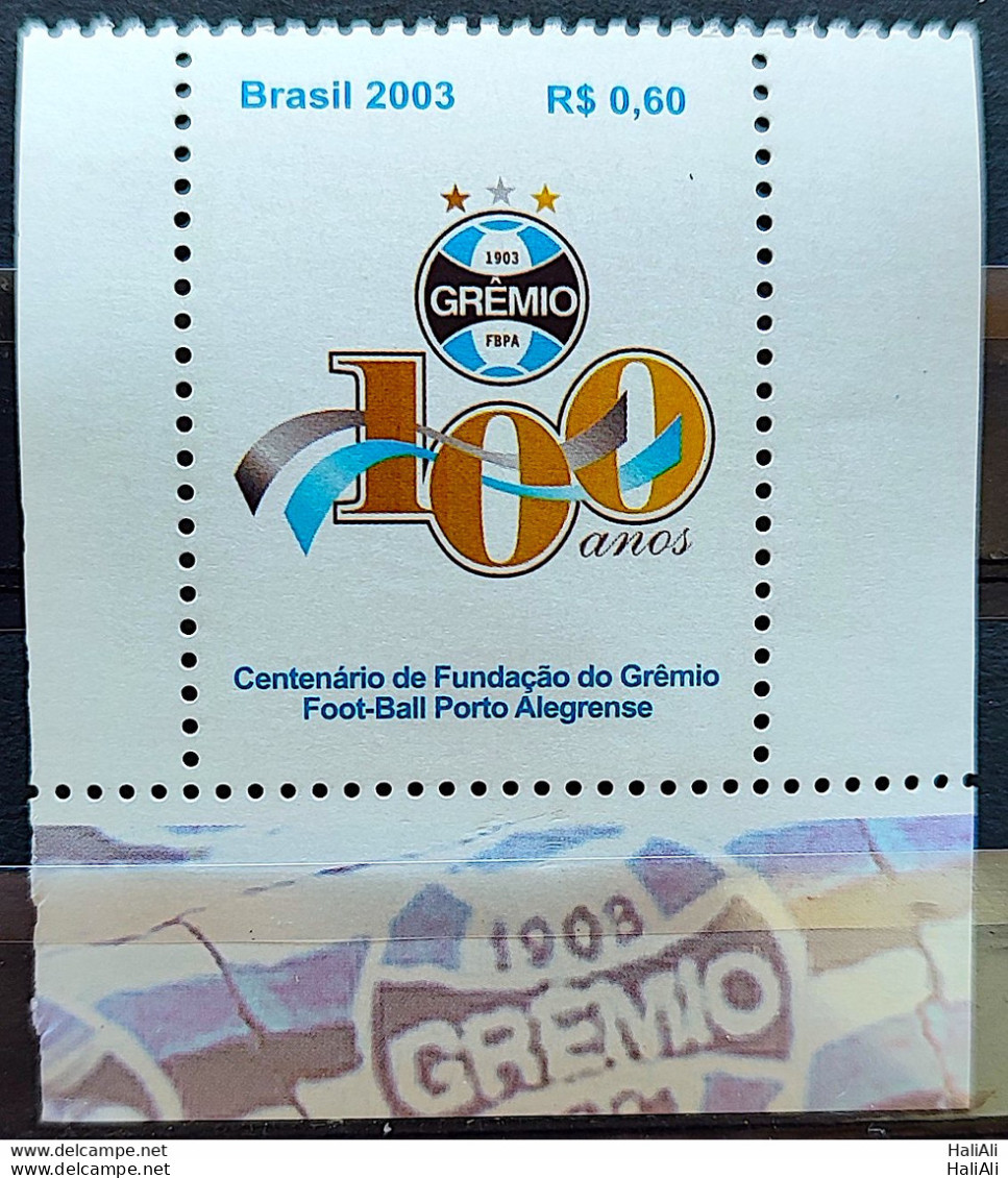 C 2542 Brazil Depersonalized Stamp Gremio Football 2003 Vignette Inf - Personalisiert