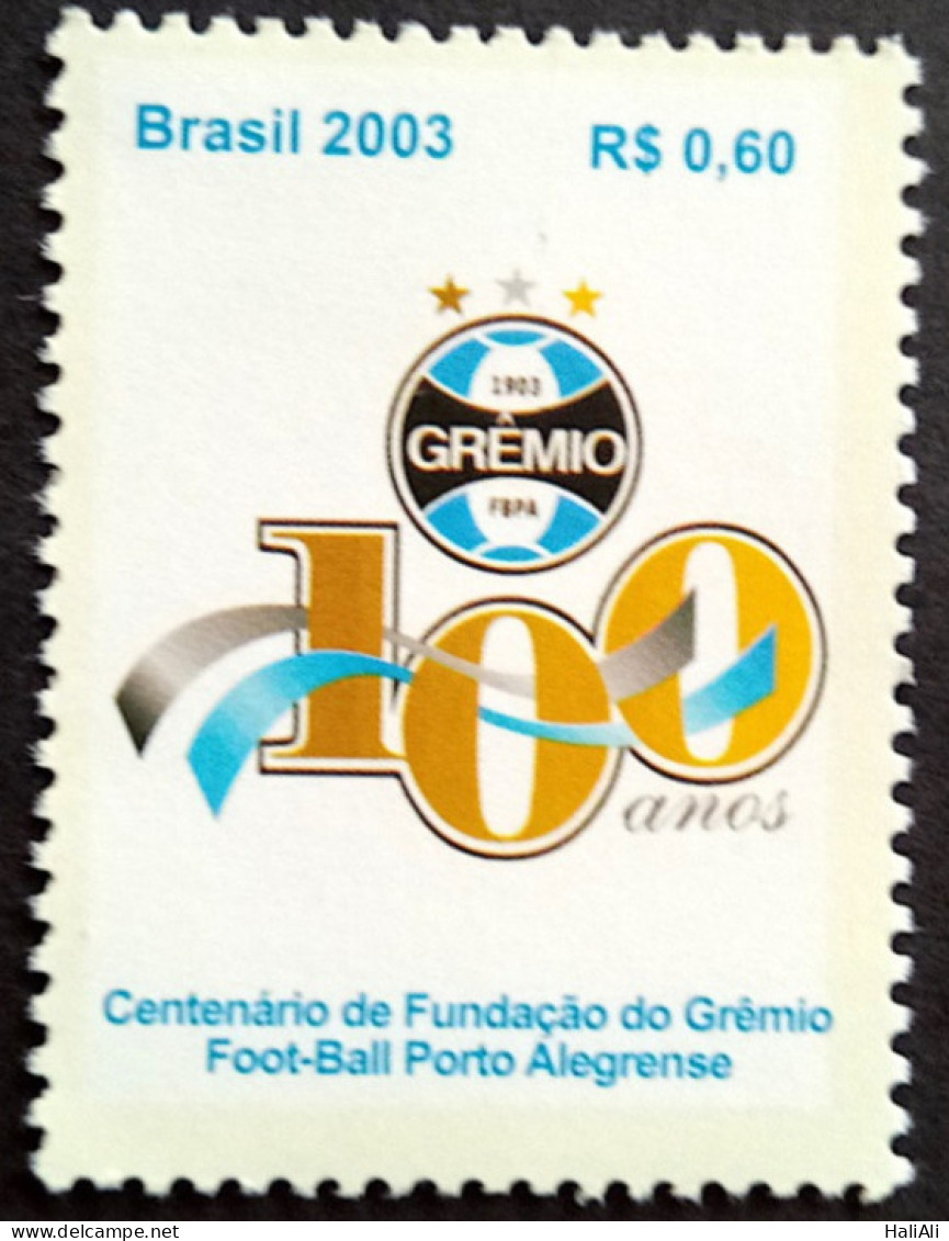 C 2542 Brazil Depersonalized Stamp Gremio Football 2003 - Personalized Stamps