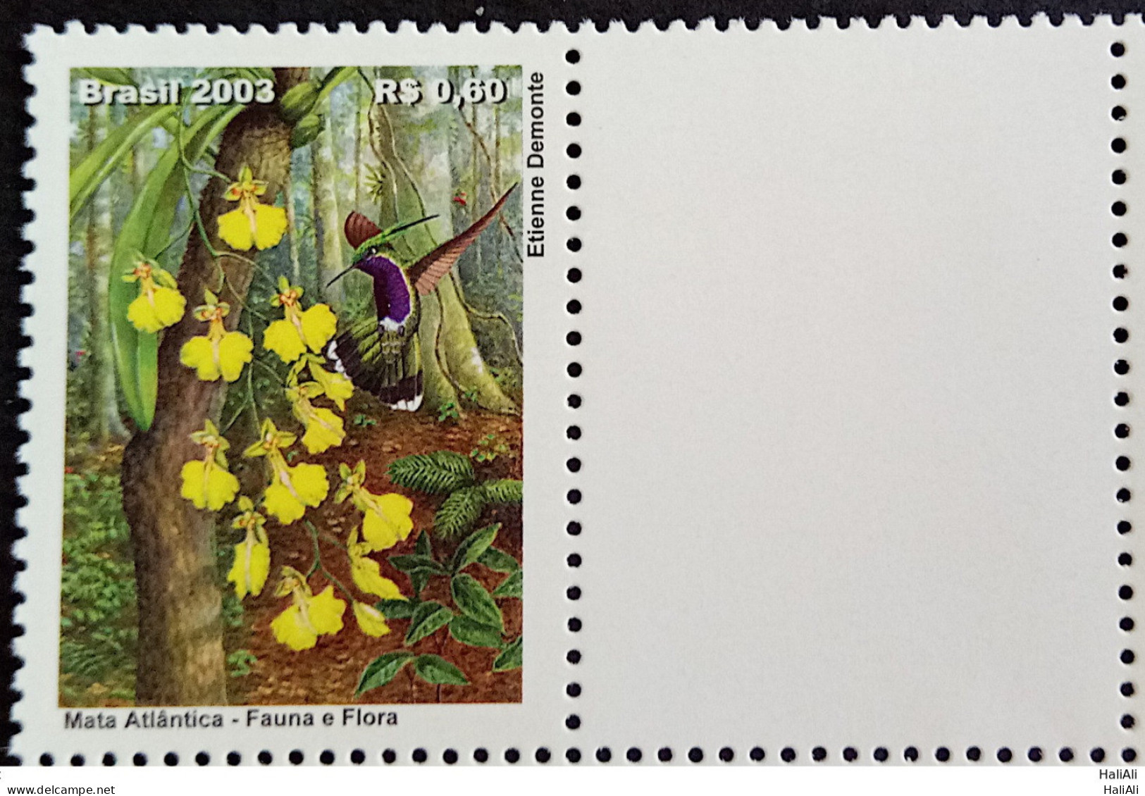 C 2541 Brazil Depersonalized Stamp Atlantic Forest 2003 White Vignette - Personalized Stamps