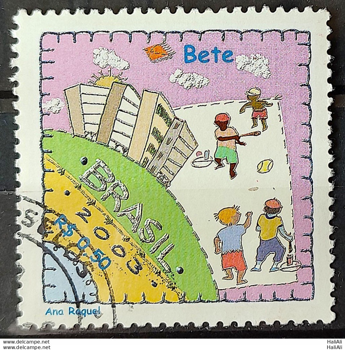 C 2535 Brazil Stamp Jokes And Bete Street Games 2003 Circulated 1 - Gebraucht