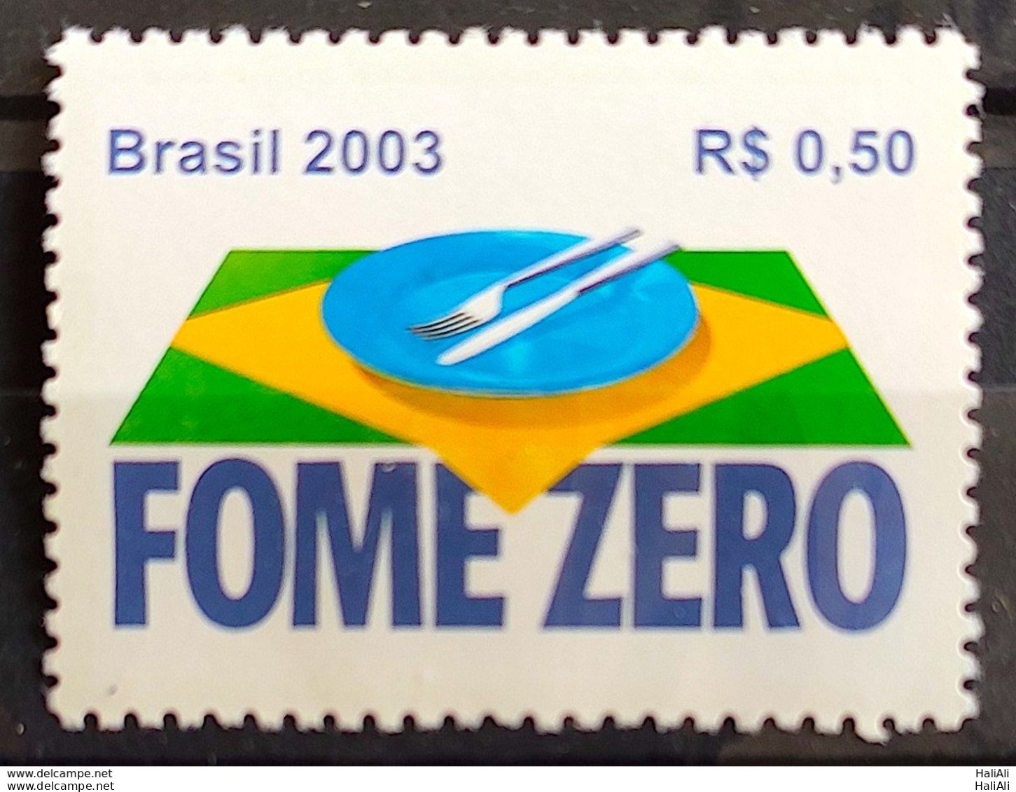 C 2538 Brazil Stamp Fome Zero Economy Flag 2003 - Ungebraucht