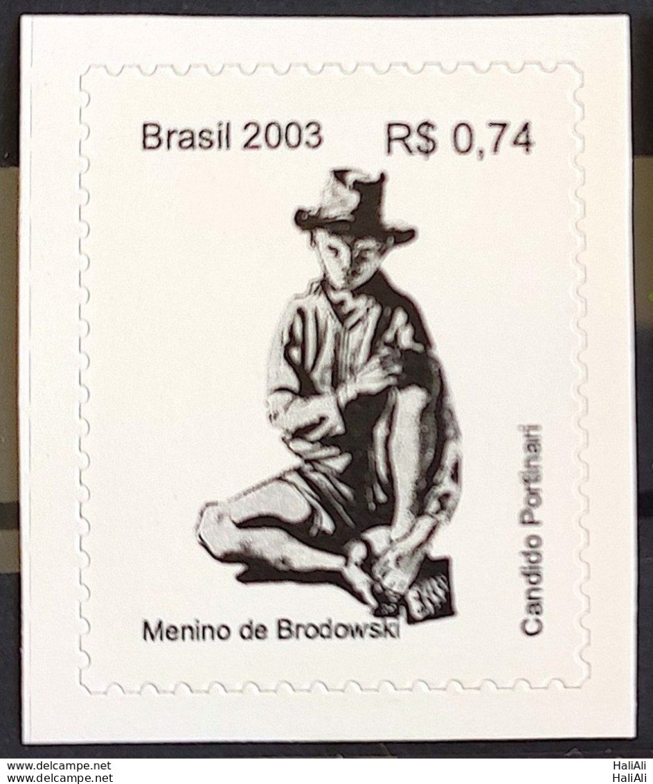 Brazil Regular Stamp 827 Missing Work Portinari 2003 Menino De Brodowski - Nuovi