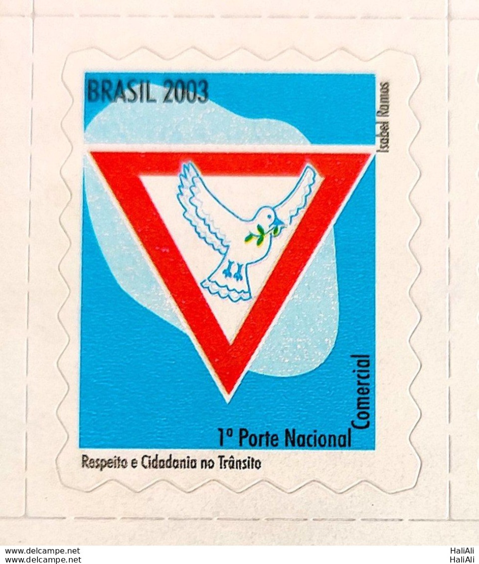 Brazil Regular Stamp 826 Respect And Citizenship In Traffic Peace Dove 2003 - Nuovi