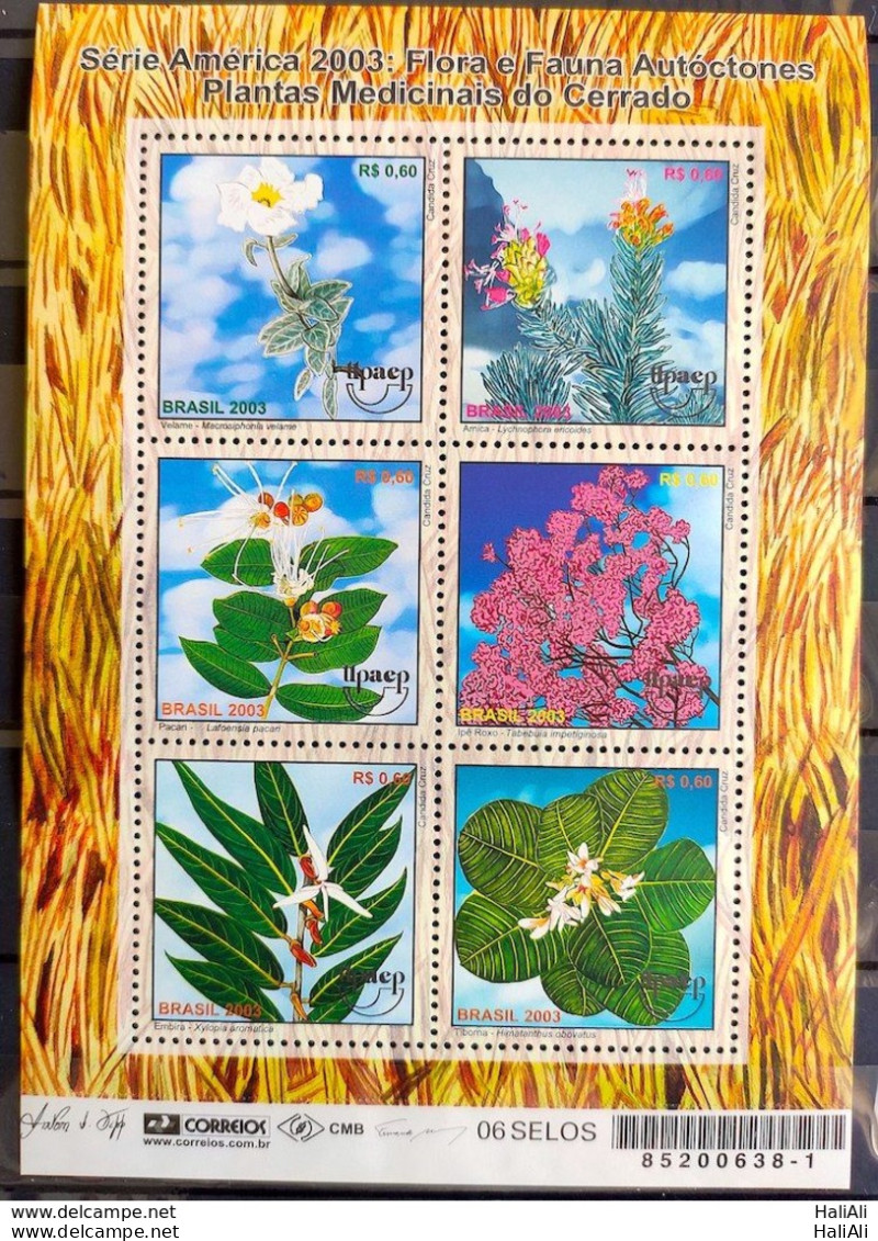 B 131 Brazil Stamp Autochthonous Flora And Fauna Medicinal Plants Of The Cerrado 2003 - Nuovi